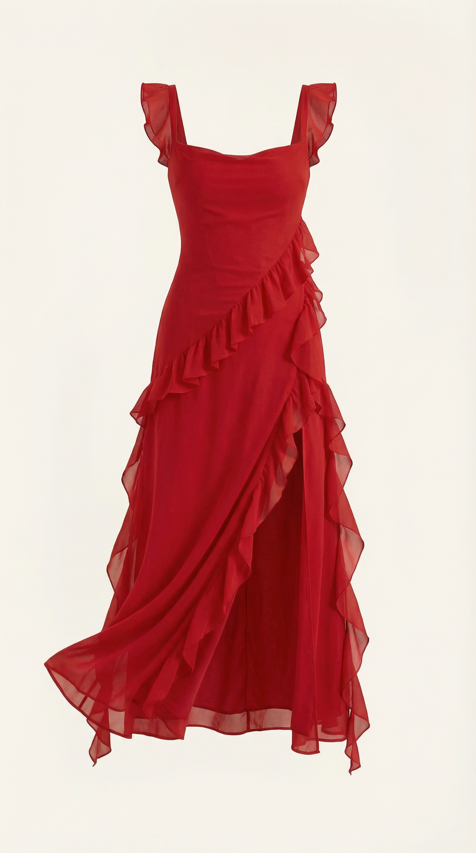 Susan Maxikleid mit Rüschen