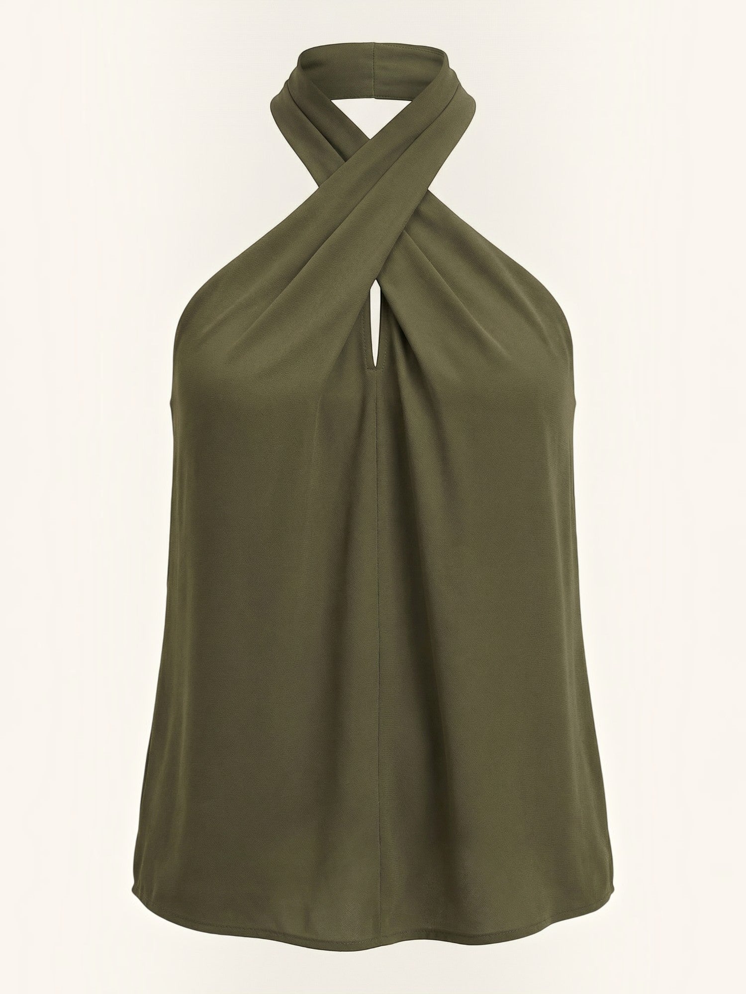 Gina Halter-Top mit Cross-Ausschnitt