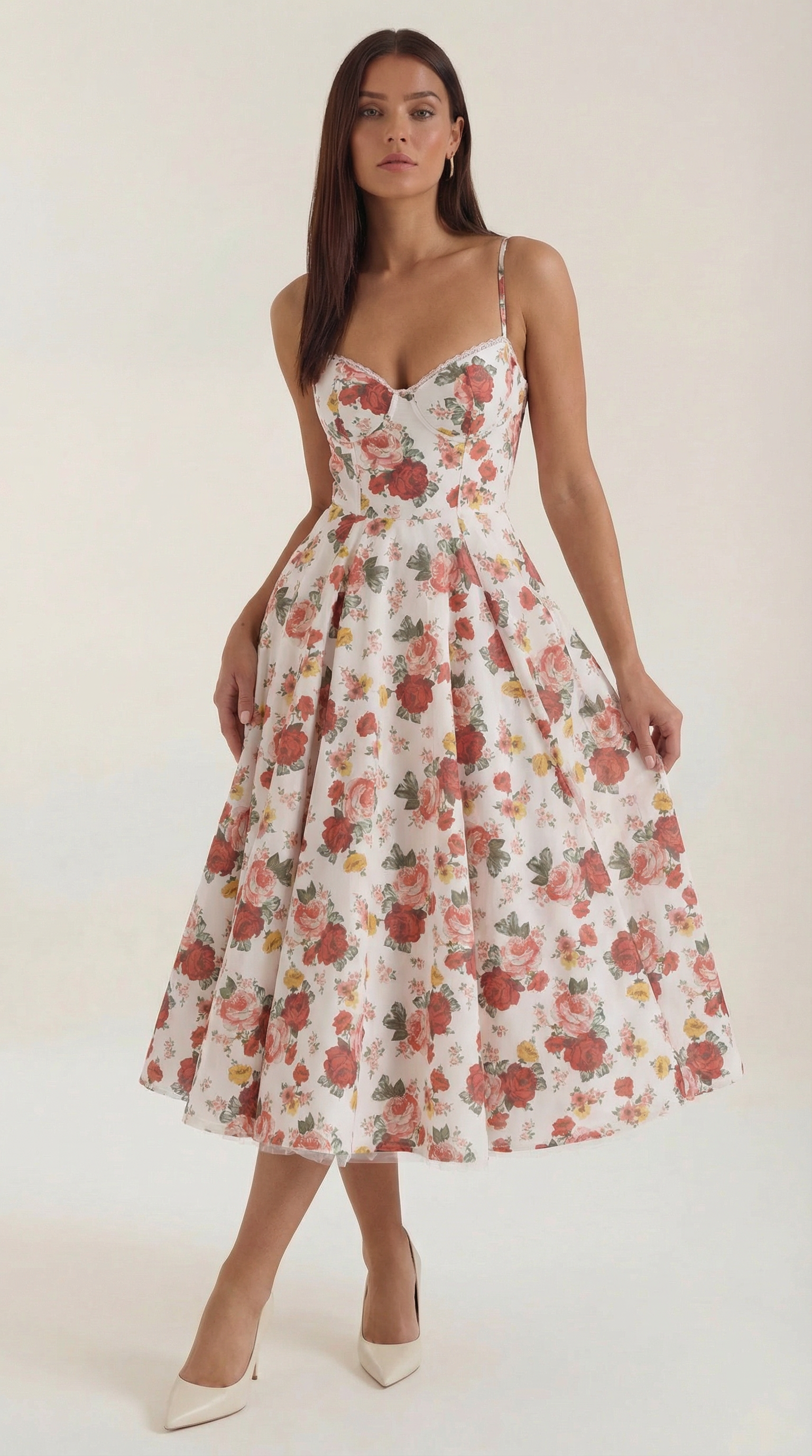 Isolde Tüll-Midikleid