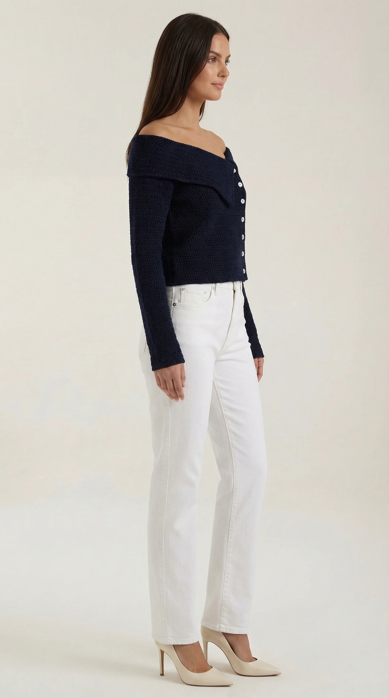 Sarah Asymmetrisches Strickoberteil