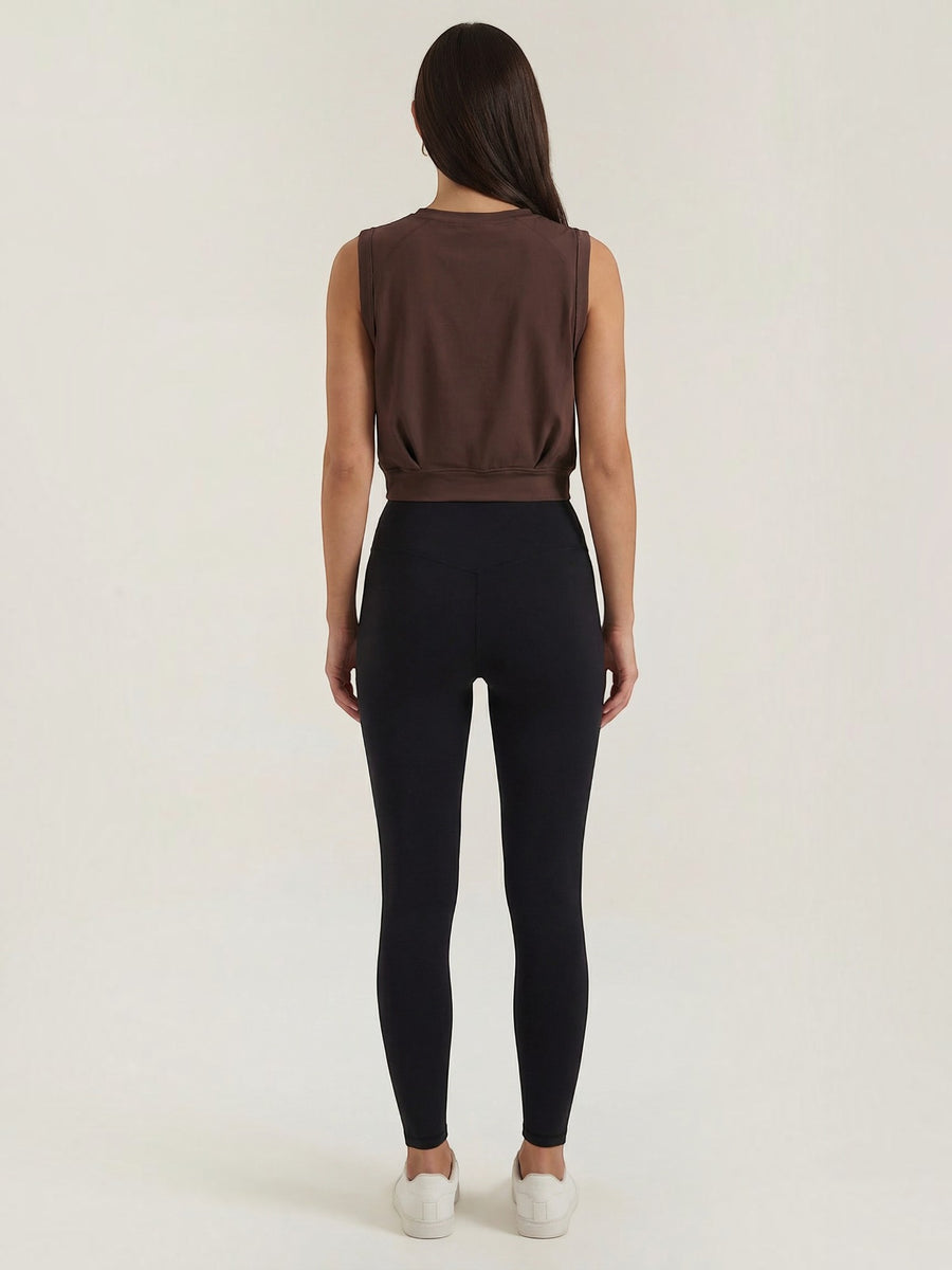 Faye Damen Crop Trägertop | Weicher Baumwollmix, Ärmellos, Sportlich - 23