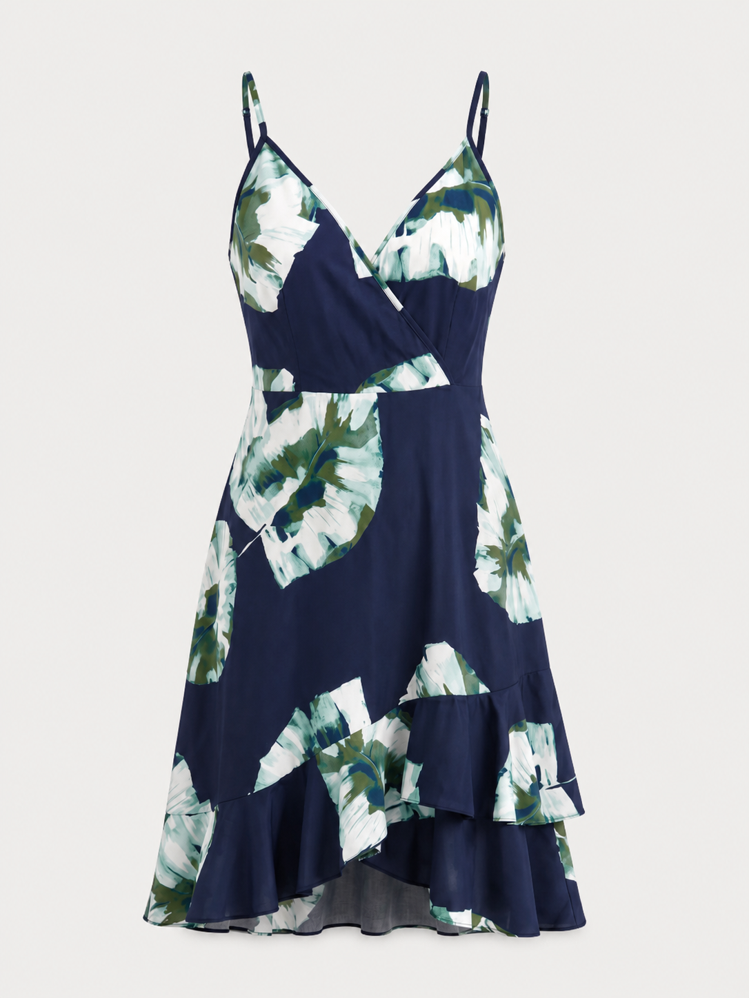 Willow Minikleid mit Wickeloptik und Volantsaum