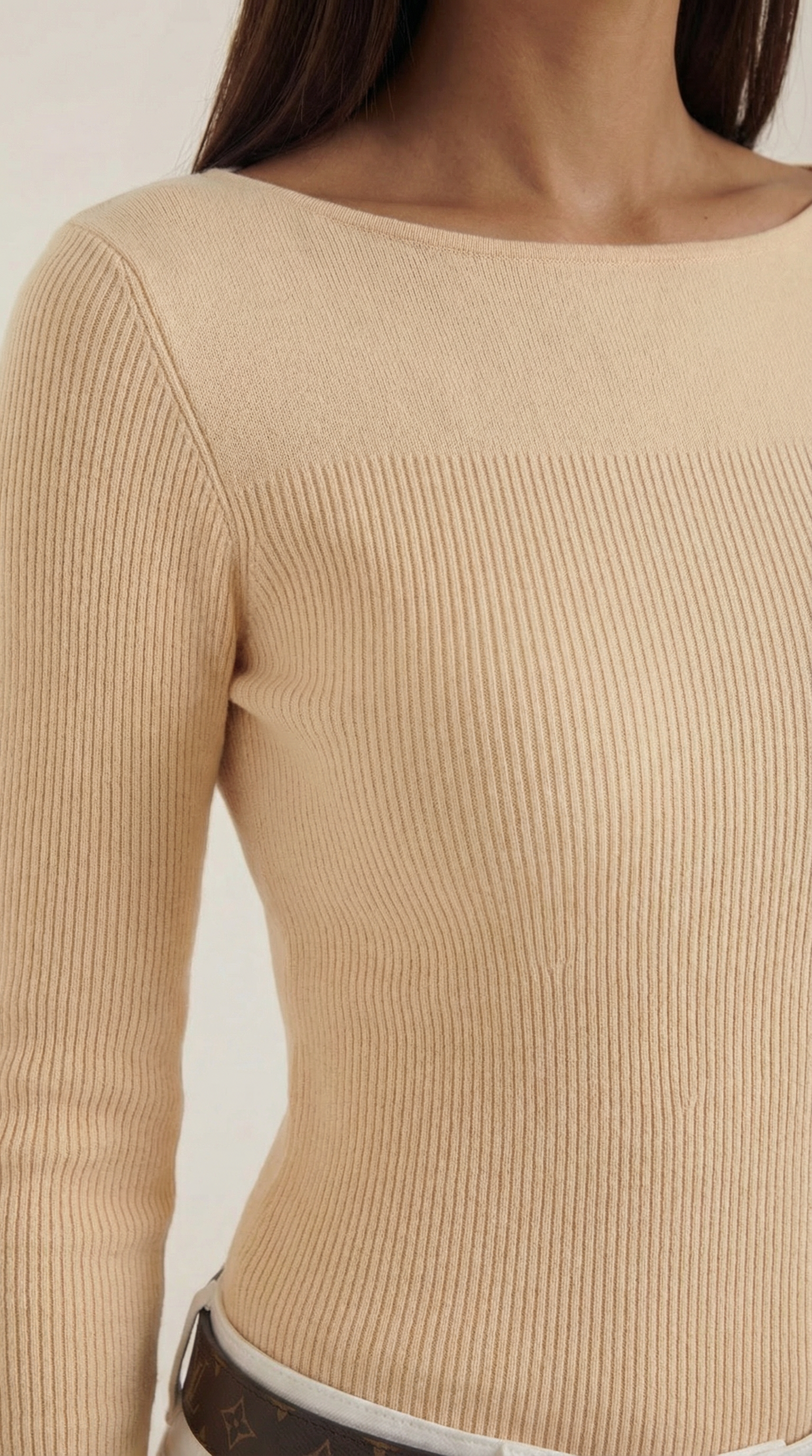 Ruth Cloud-Strick-Langarmshirt