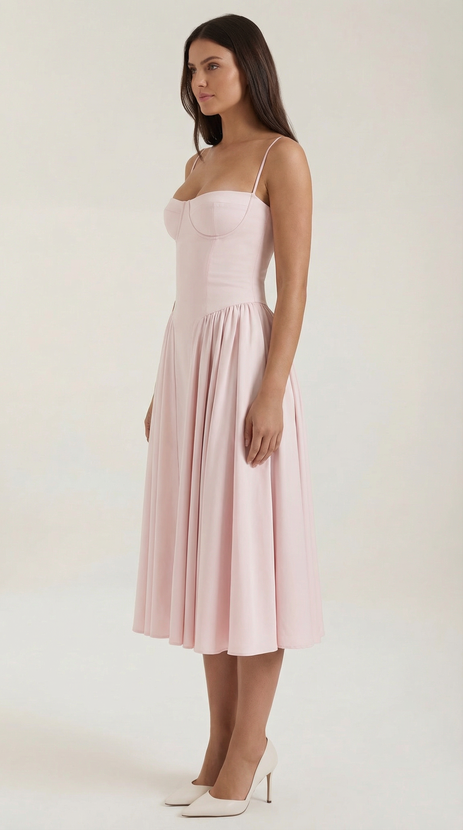 Odette Korsett-Midikleid