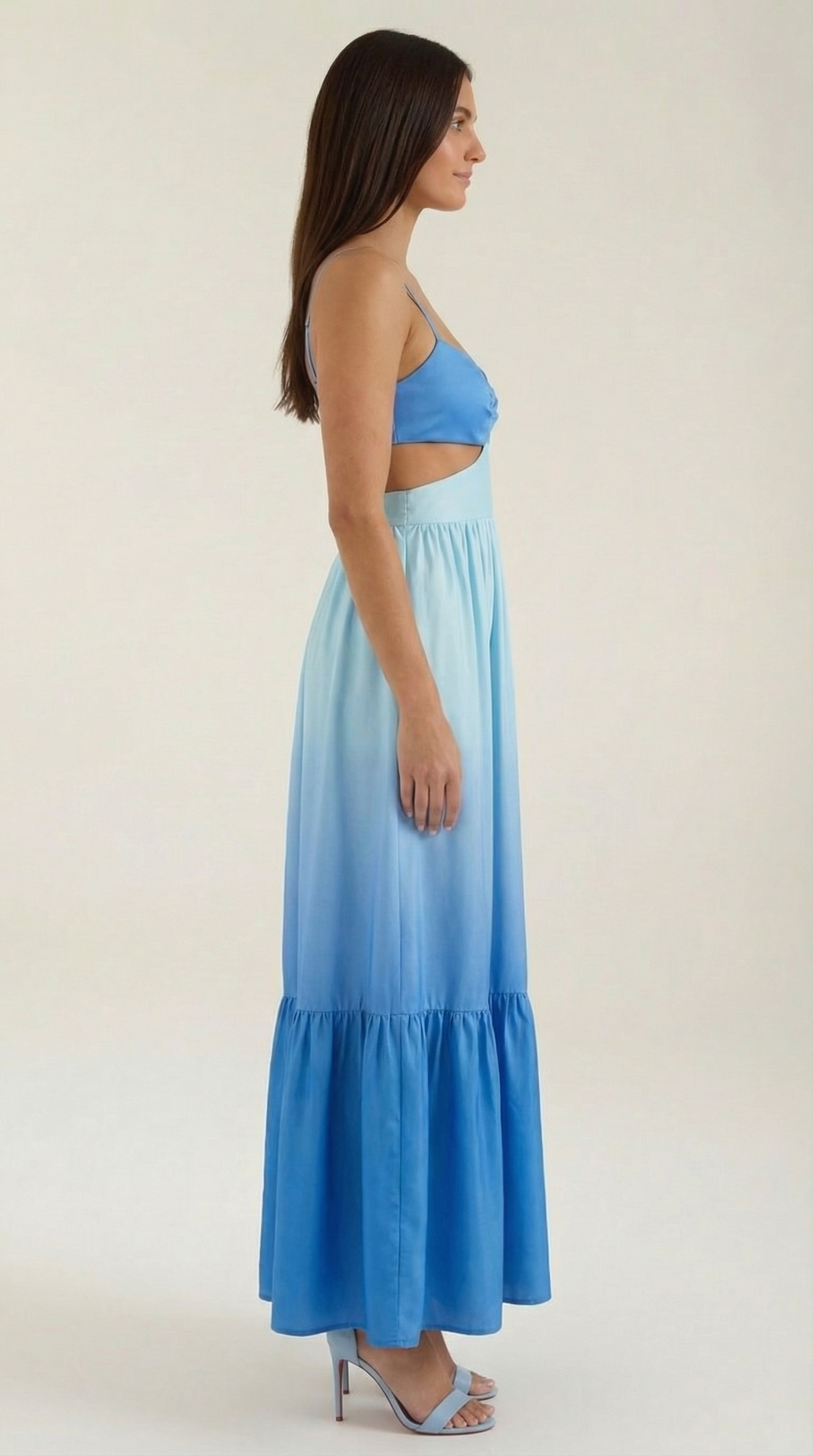 Laura Maxikleid mit Ausschnitt