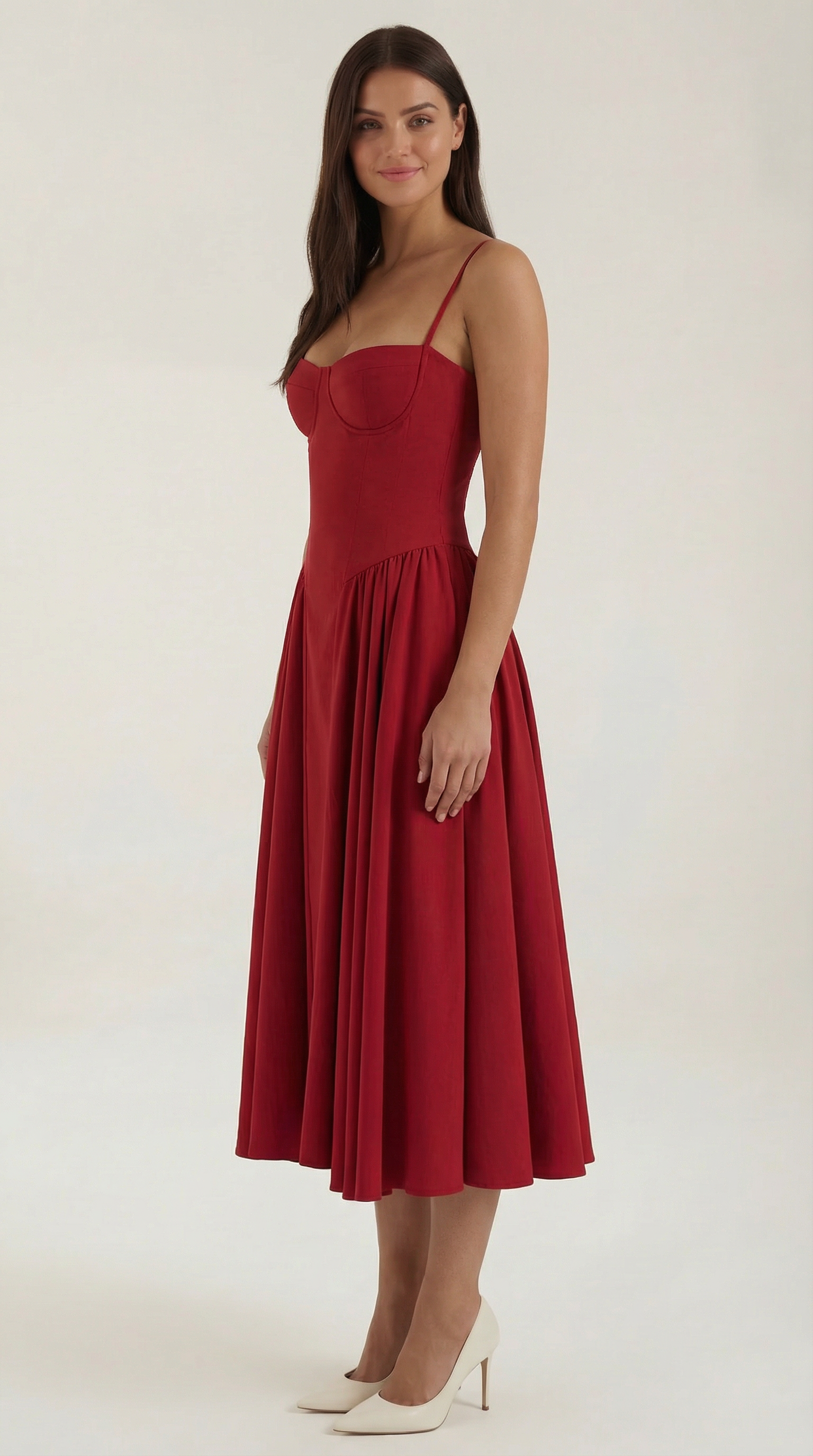 Odette Korsett-Midikleid