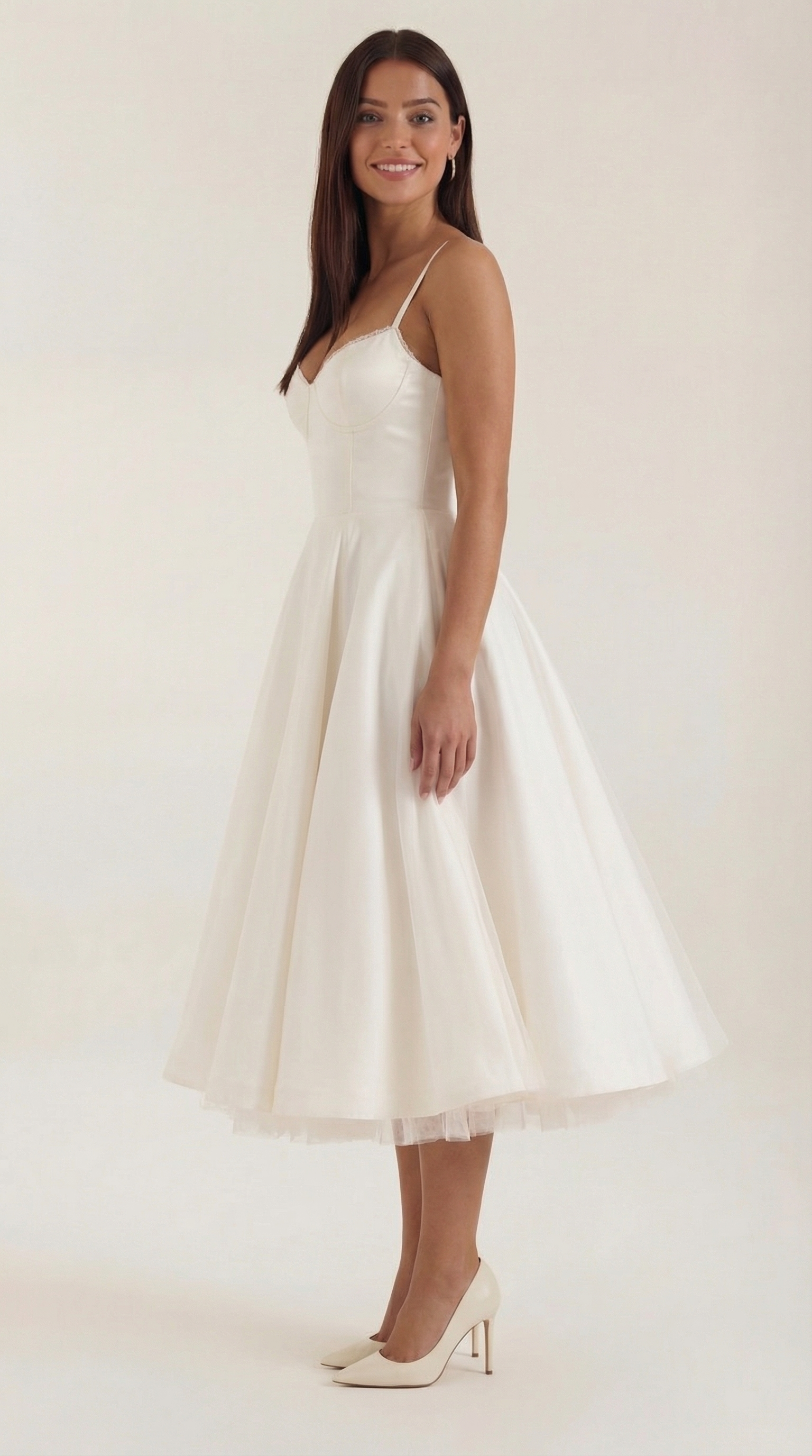 Isolde Tüll-Midikleid