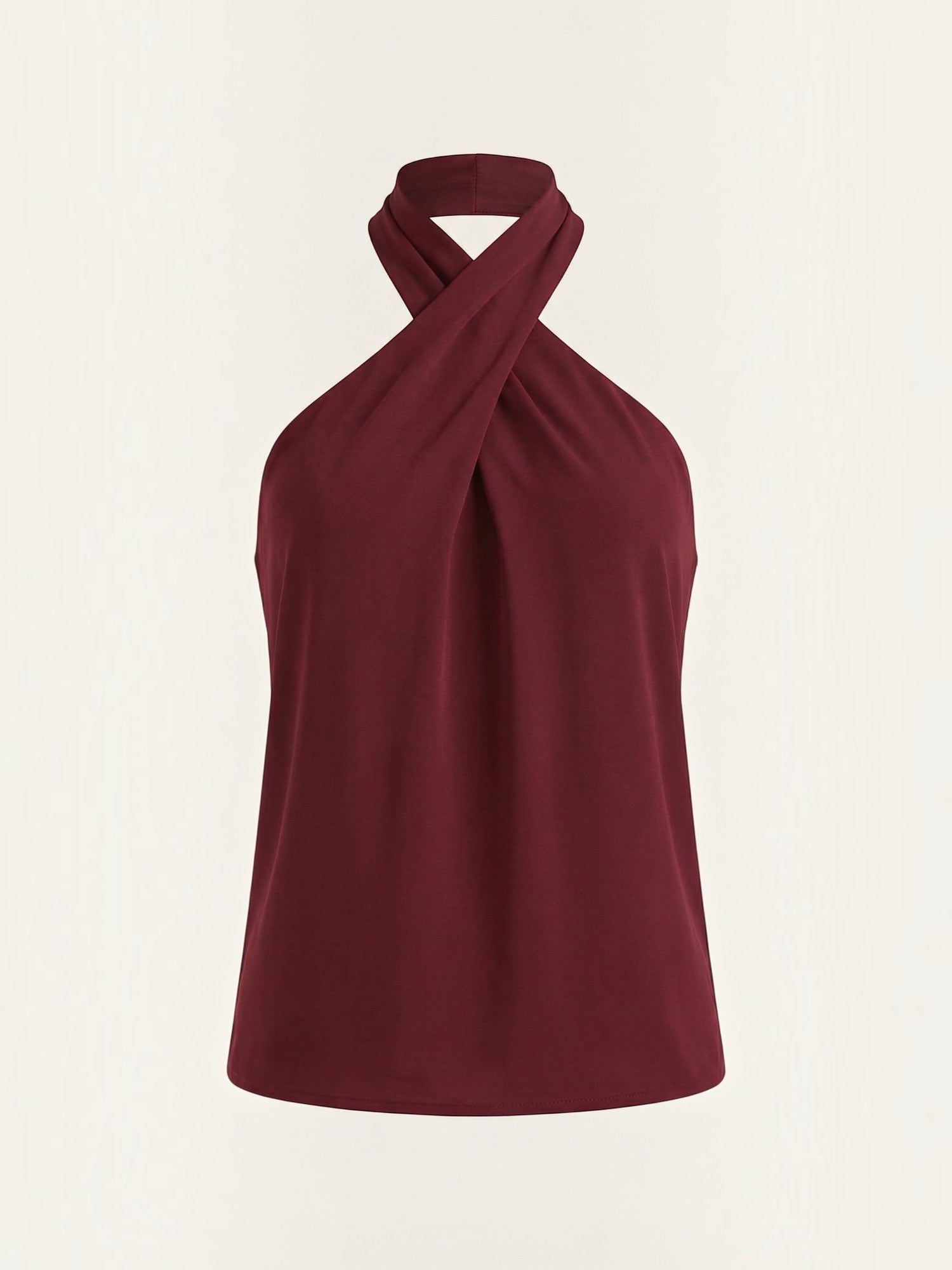 Gina Halter-Top mit Cross-Ausschnitt