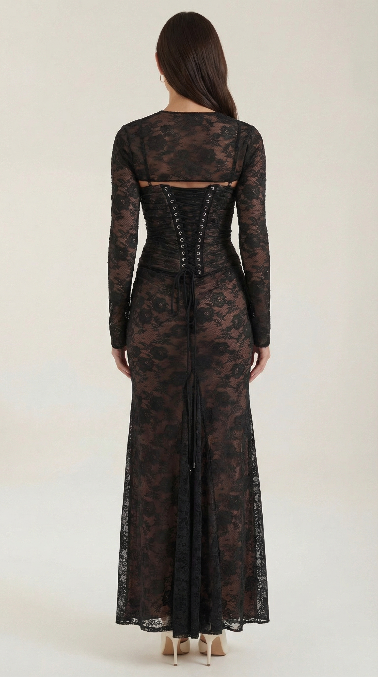 Nerissa Spitzen-Maxikleid