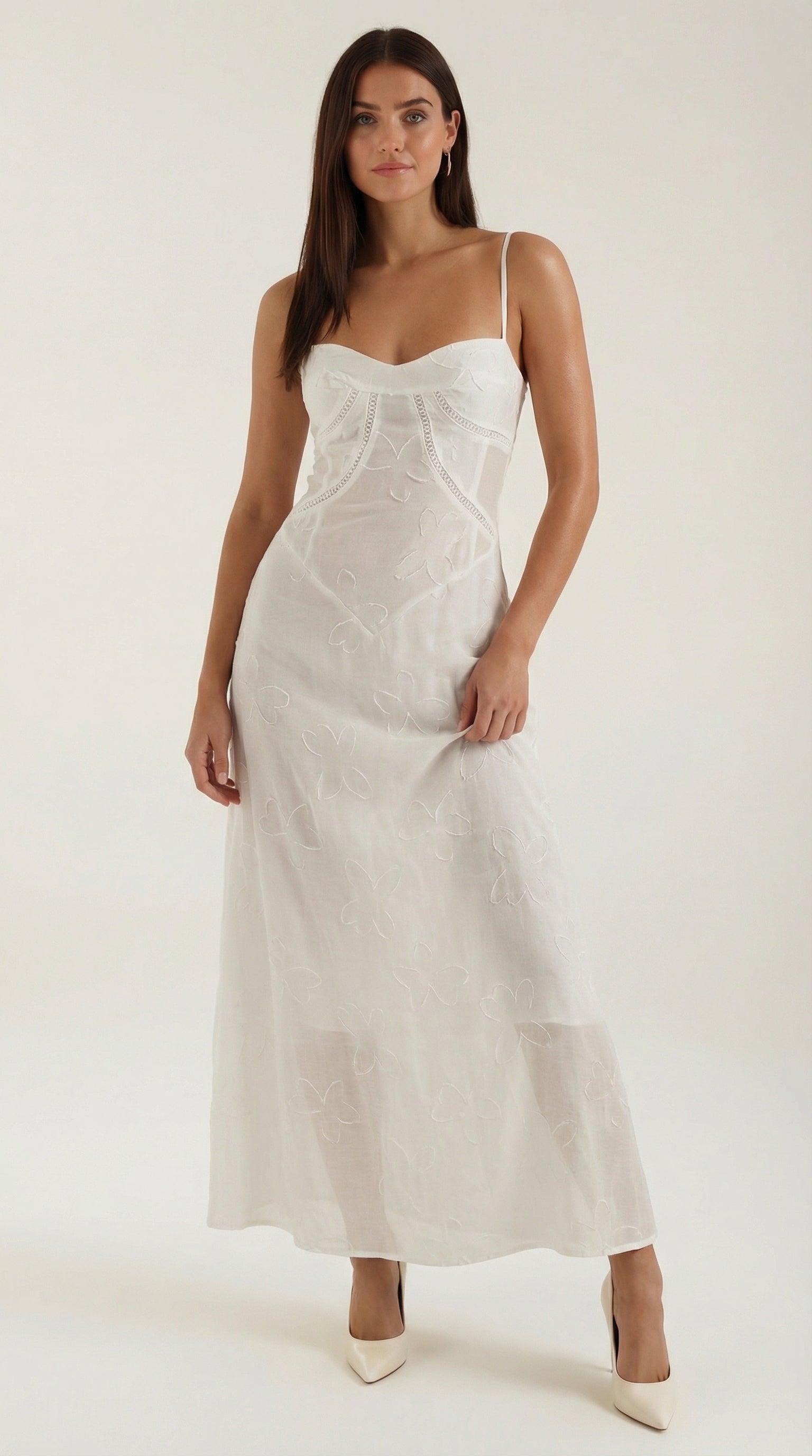 Arabelle Spitzen-Maxikleid