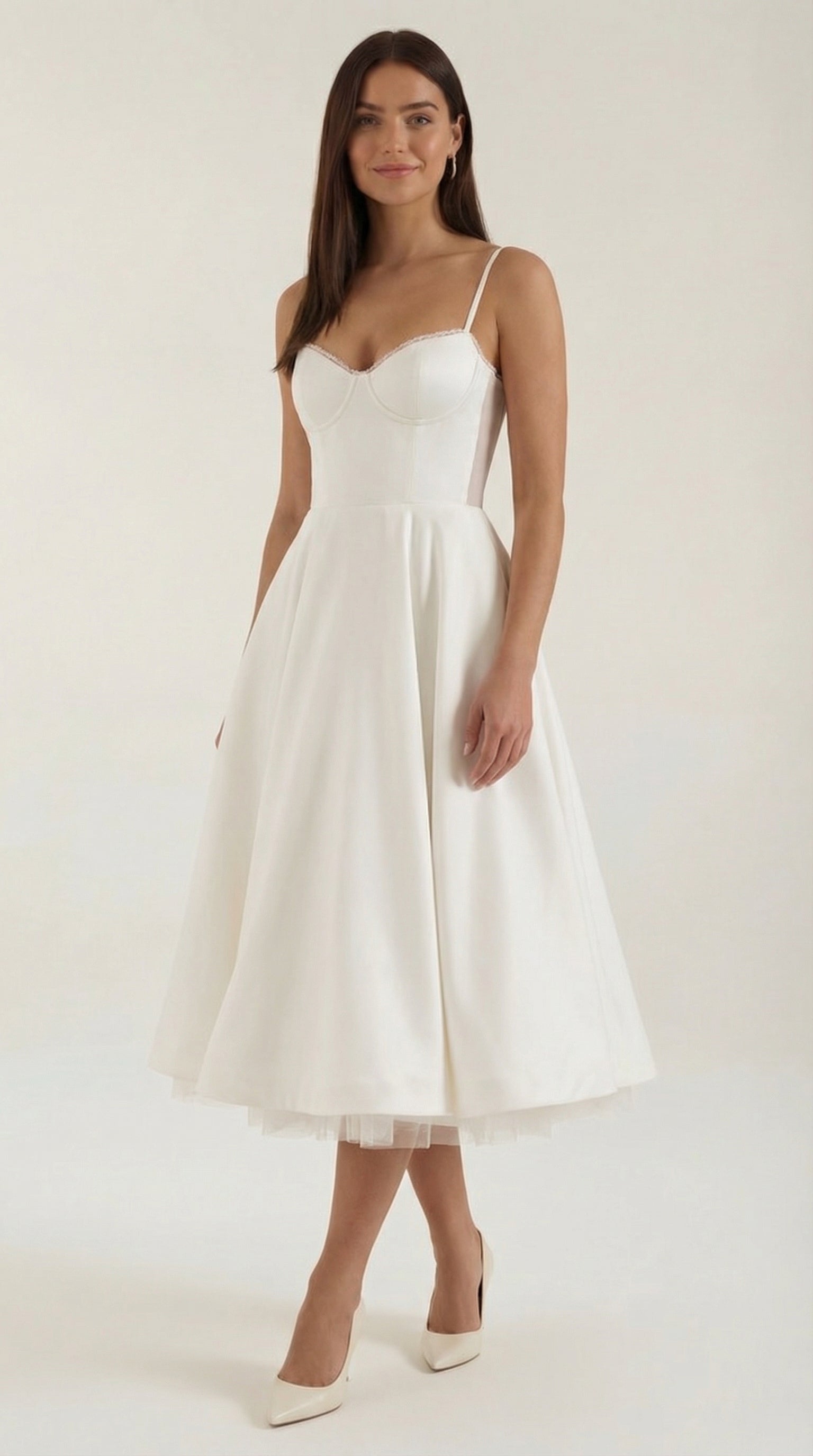 Isolde Tüll-Midikleid