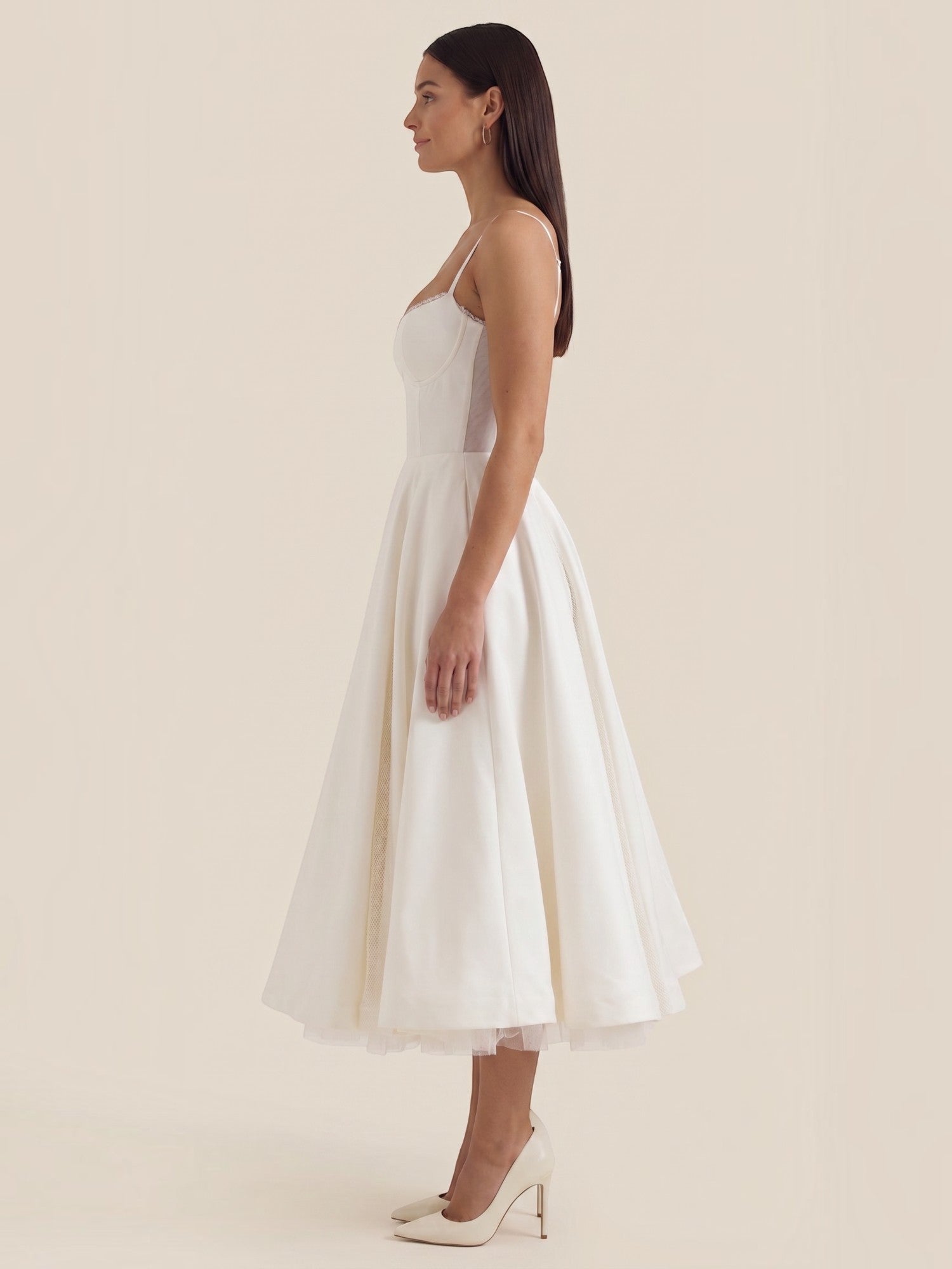 Isolde Tüll-Midikleid