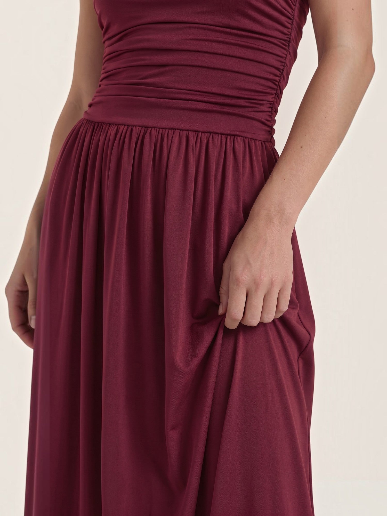 Keira Bandeau-Maxikleid mit Raffung