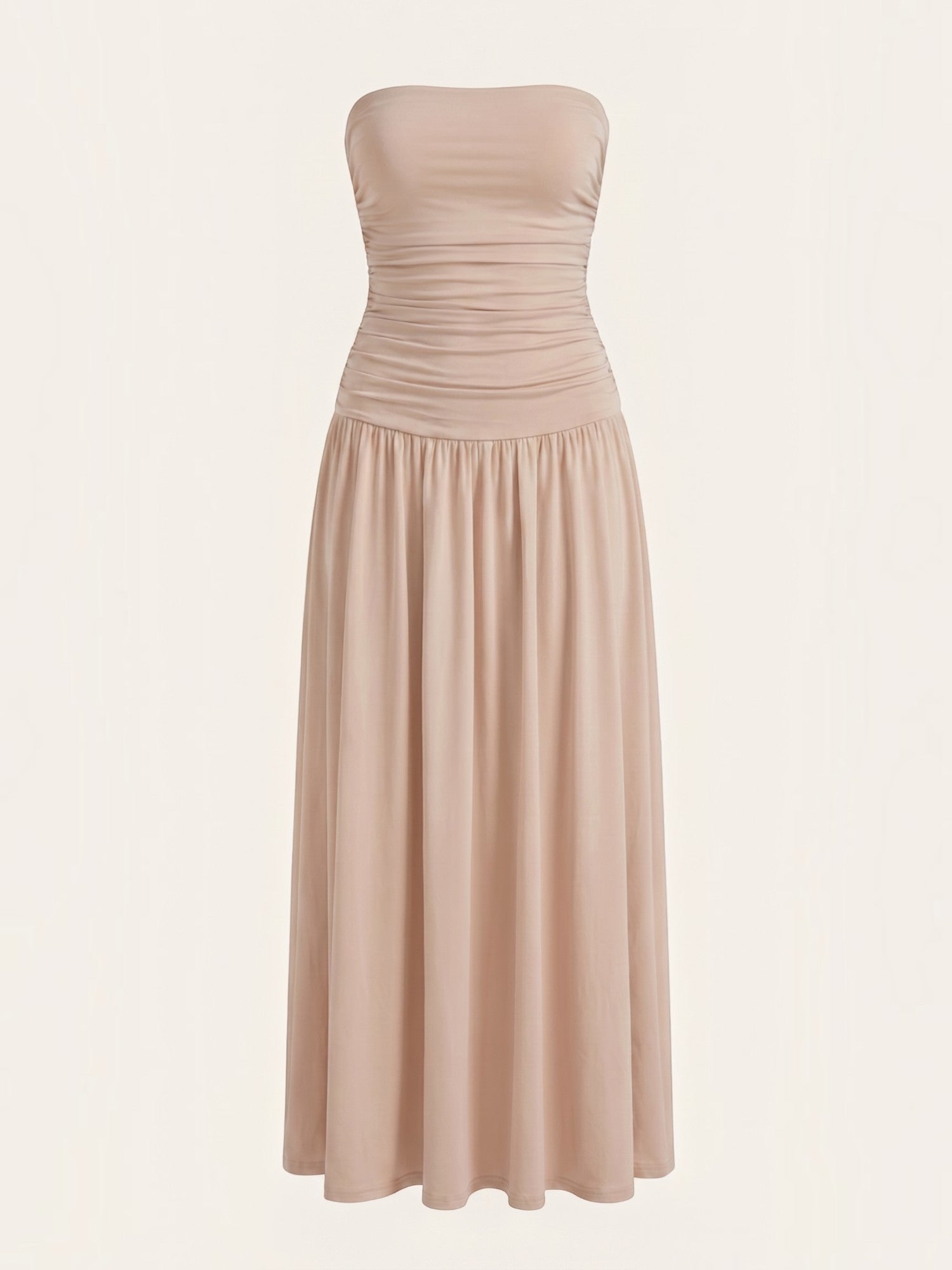 Keira Bandeau-Maxikleid mit Raffung
