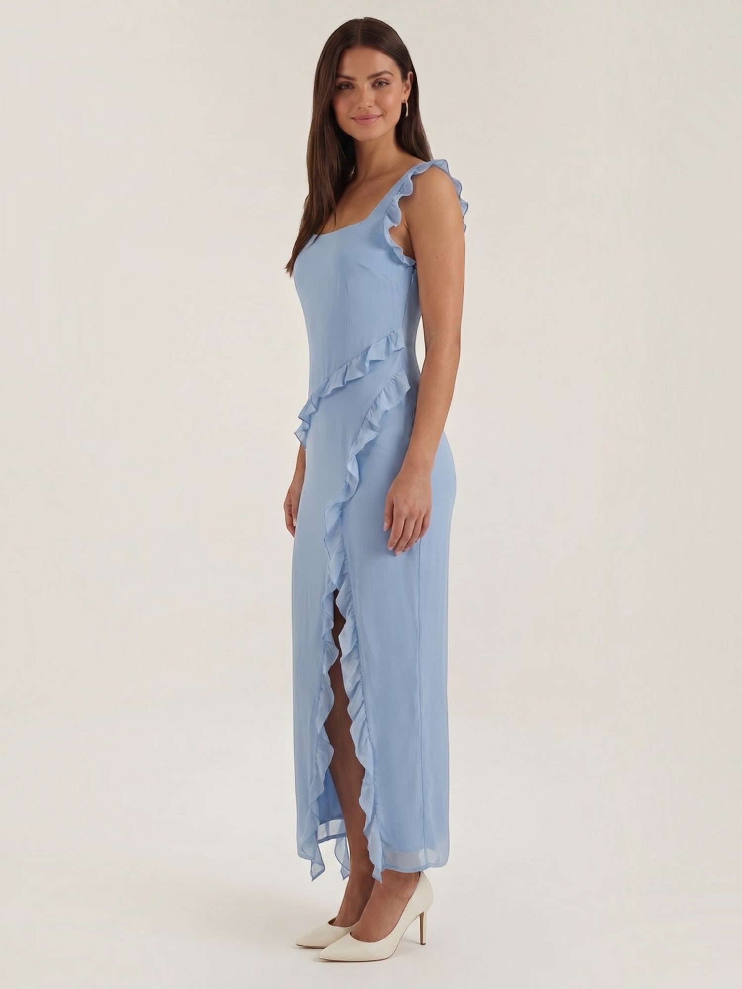 Susan Maxikleid mit Rüschen