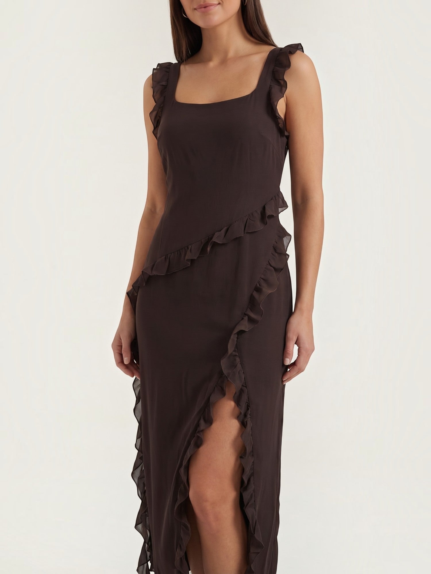 Susan Maxikleid mit Rüschen