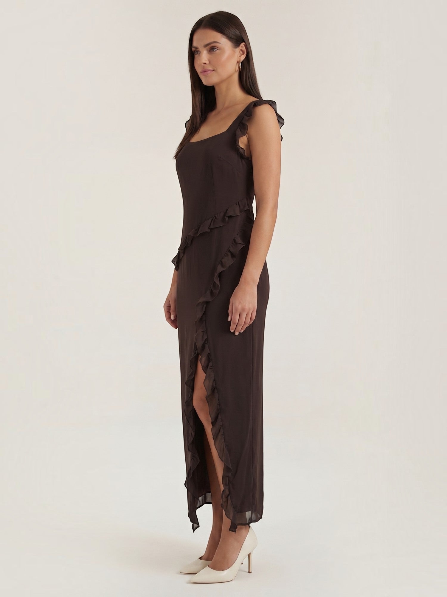 Susan Maxikleid mit Rüschen