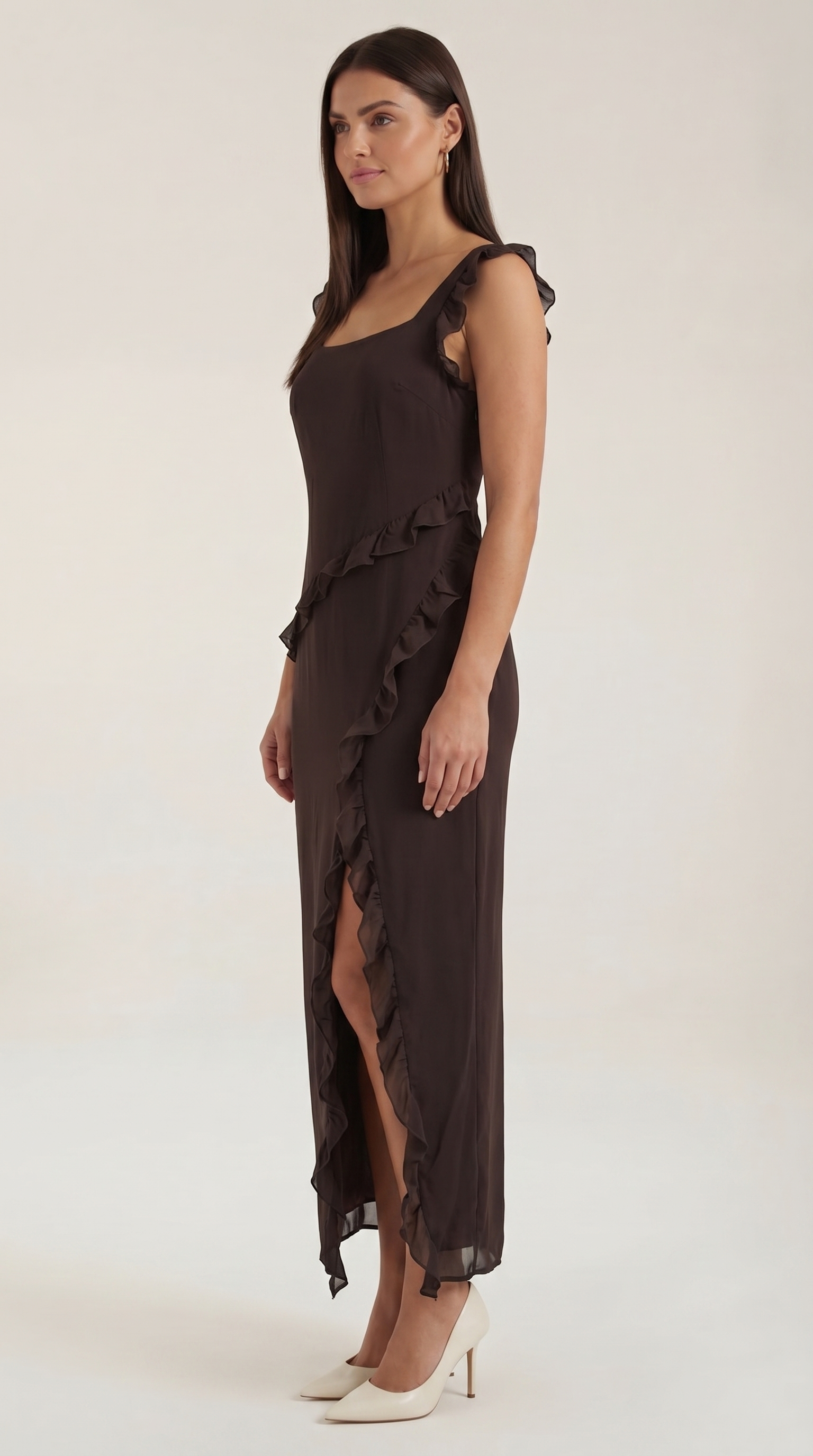Susan Maxikleid mit Rüschen