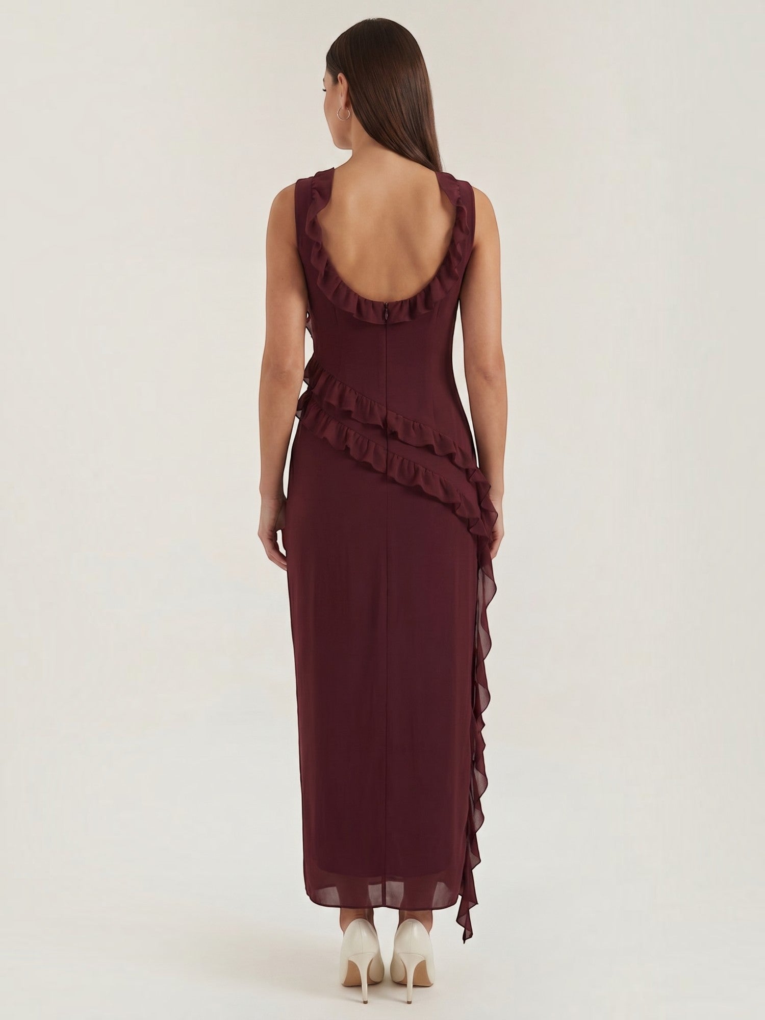Susan Maxikleid mit Rüschen