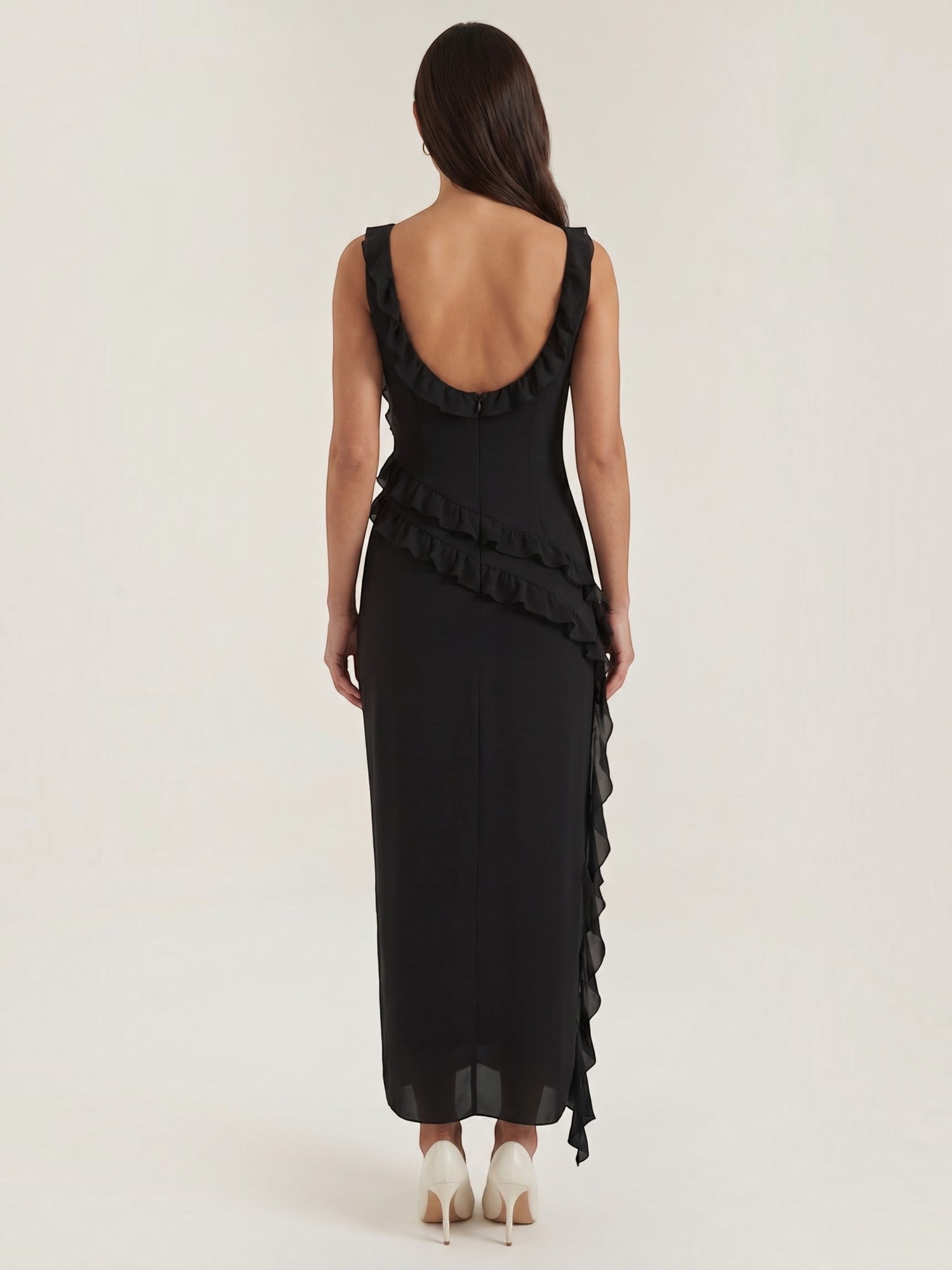 Susan Maxikleid mit Rüschen