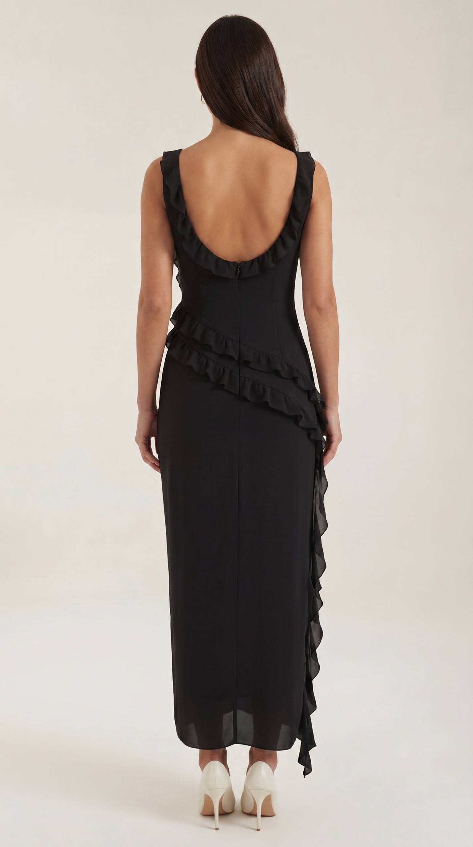Susan Maxikleid mit Rüschen