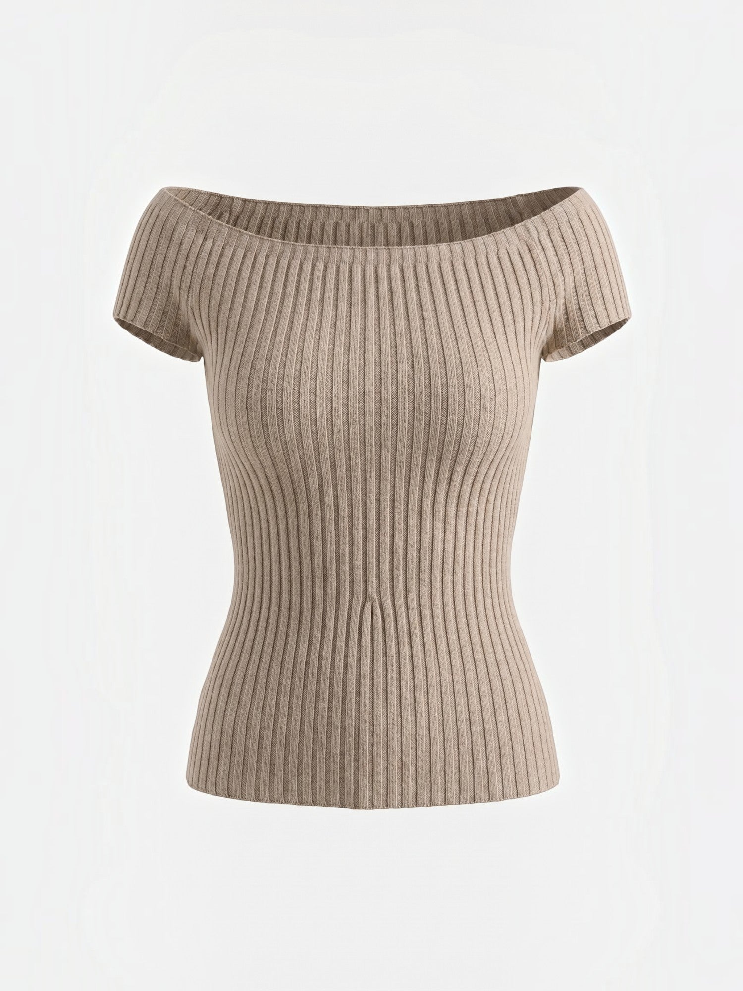 Isabel geripptes Crop Top