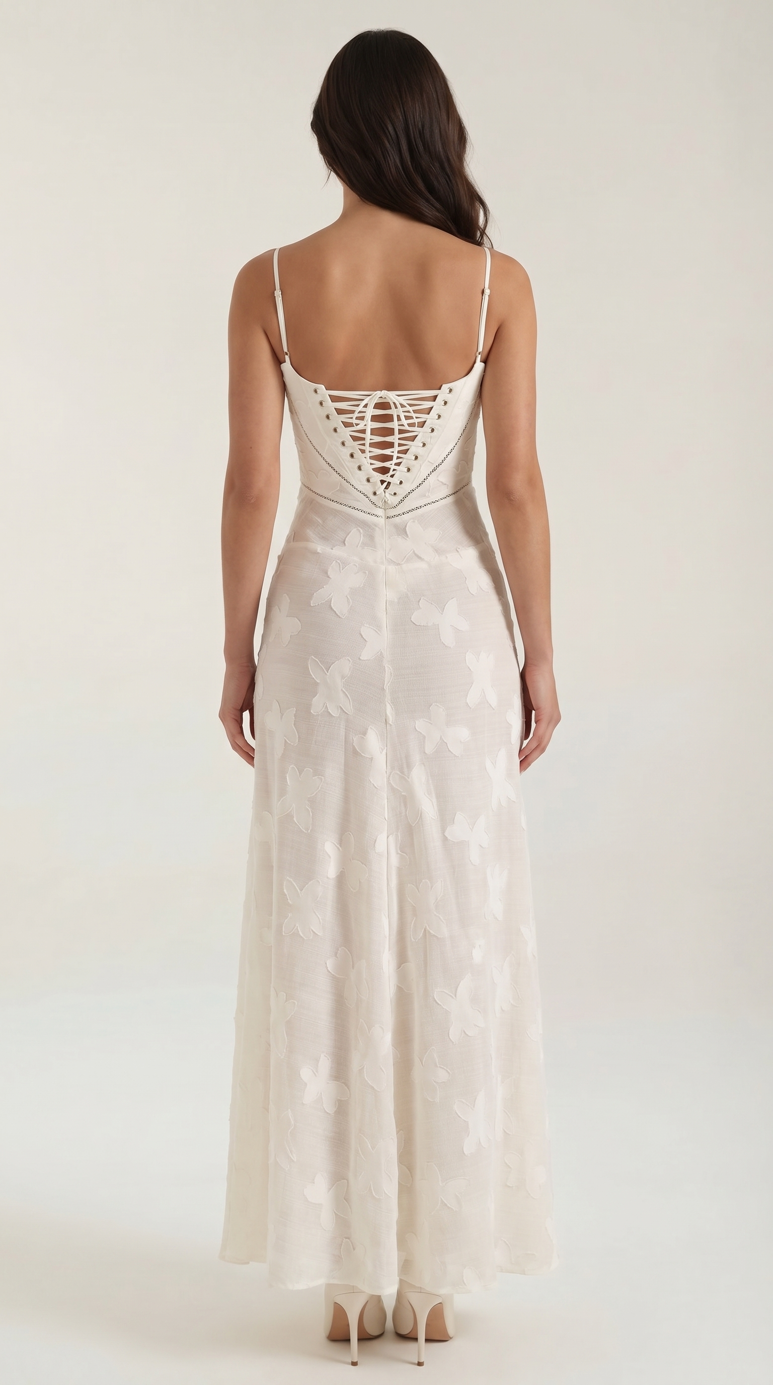 Arabelle Maxikleid mit Jacquard-Stoff