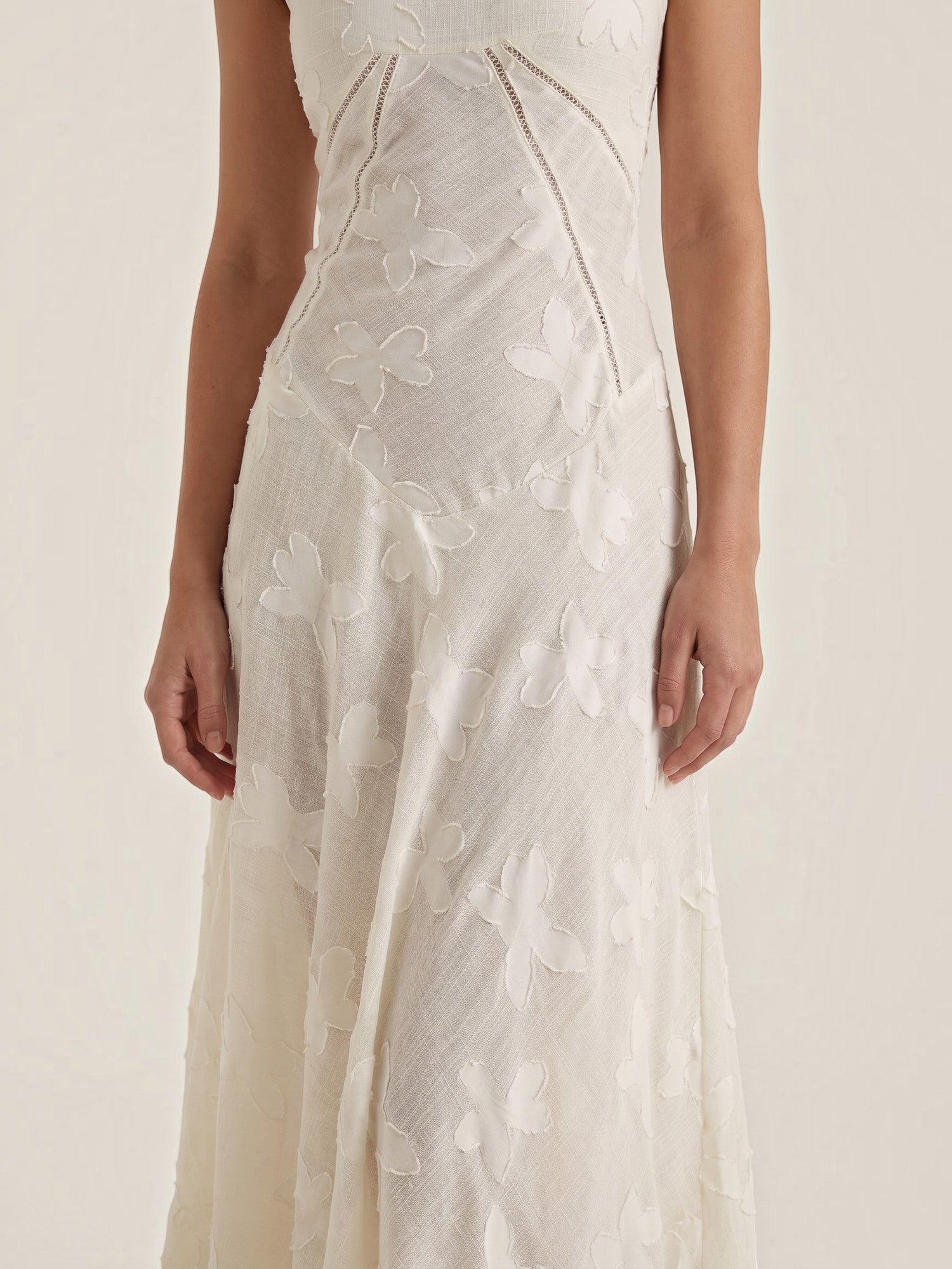 Arabelle Maxikleid mit Jacquard-Stoff
