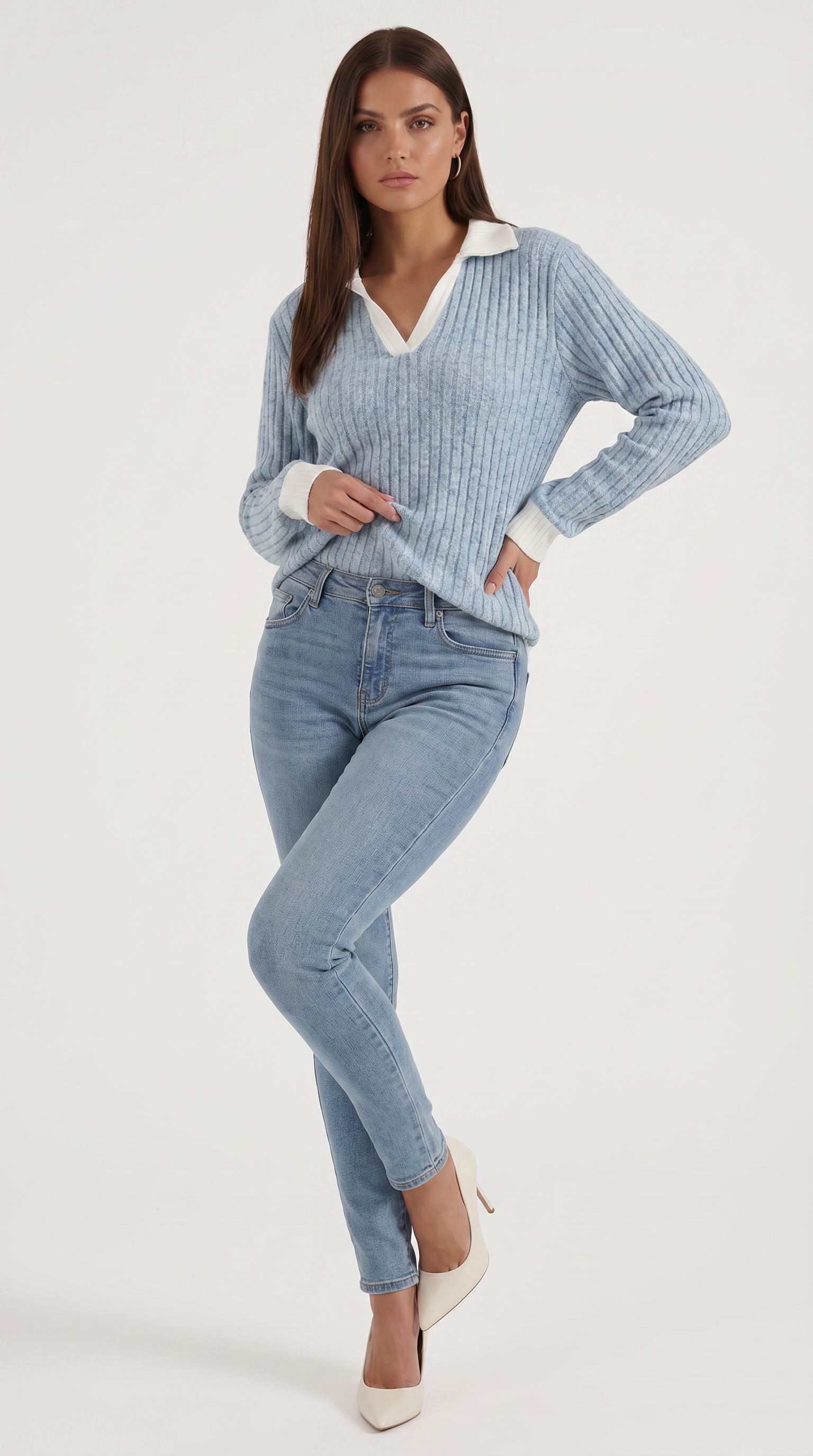 Althea Strickpullover mit V-Ausschnitt