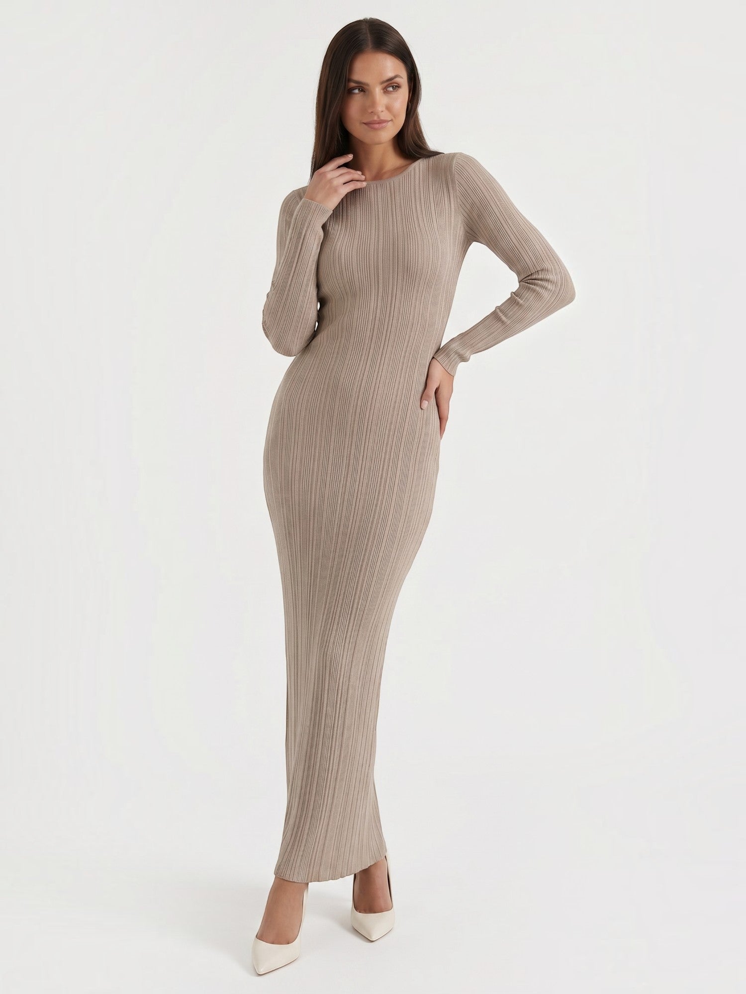 Tamsin Maxi-Strickkleid