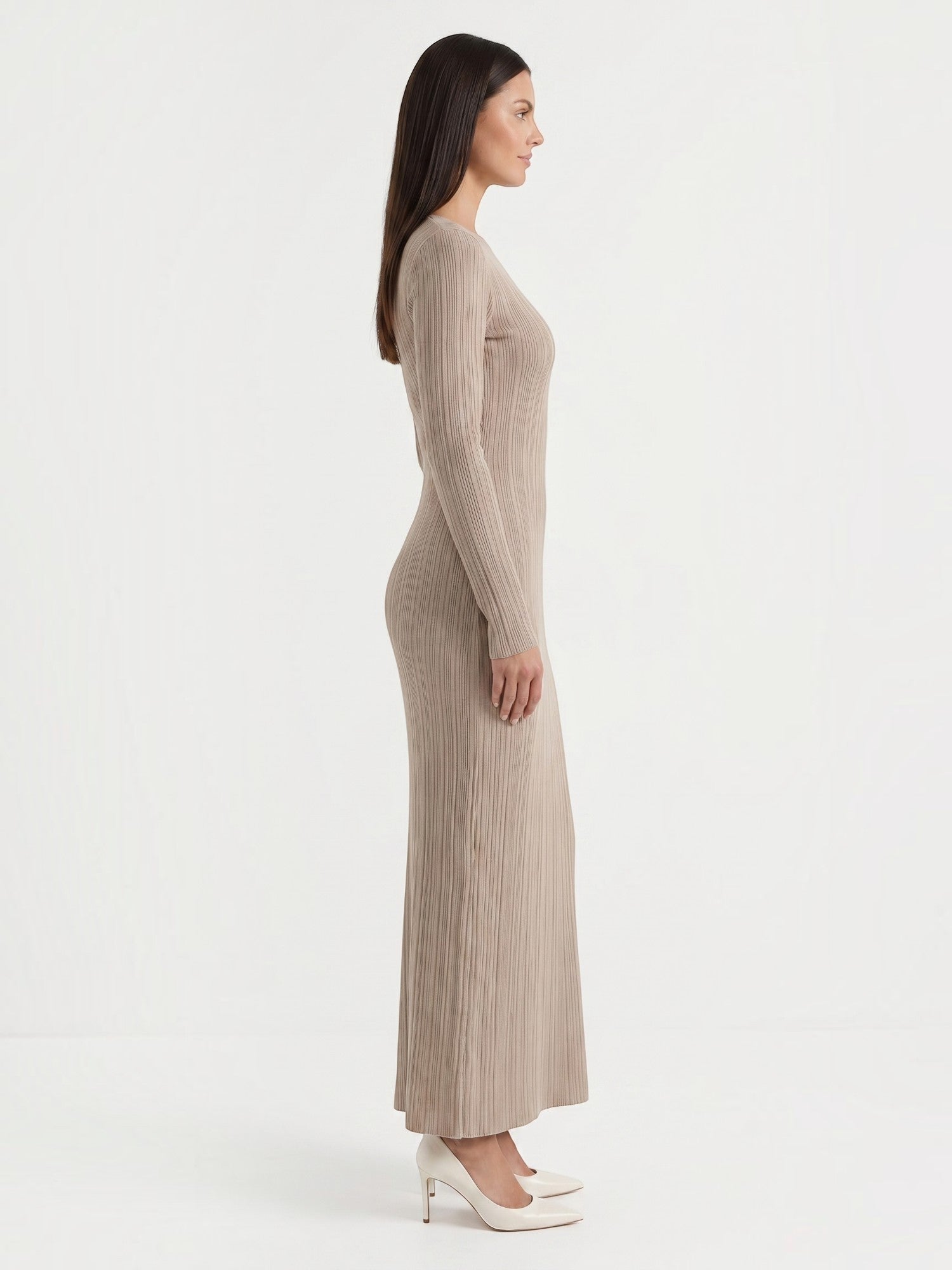 Tamsin Maxi-Strickkleid