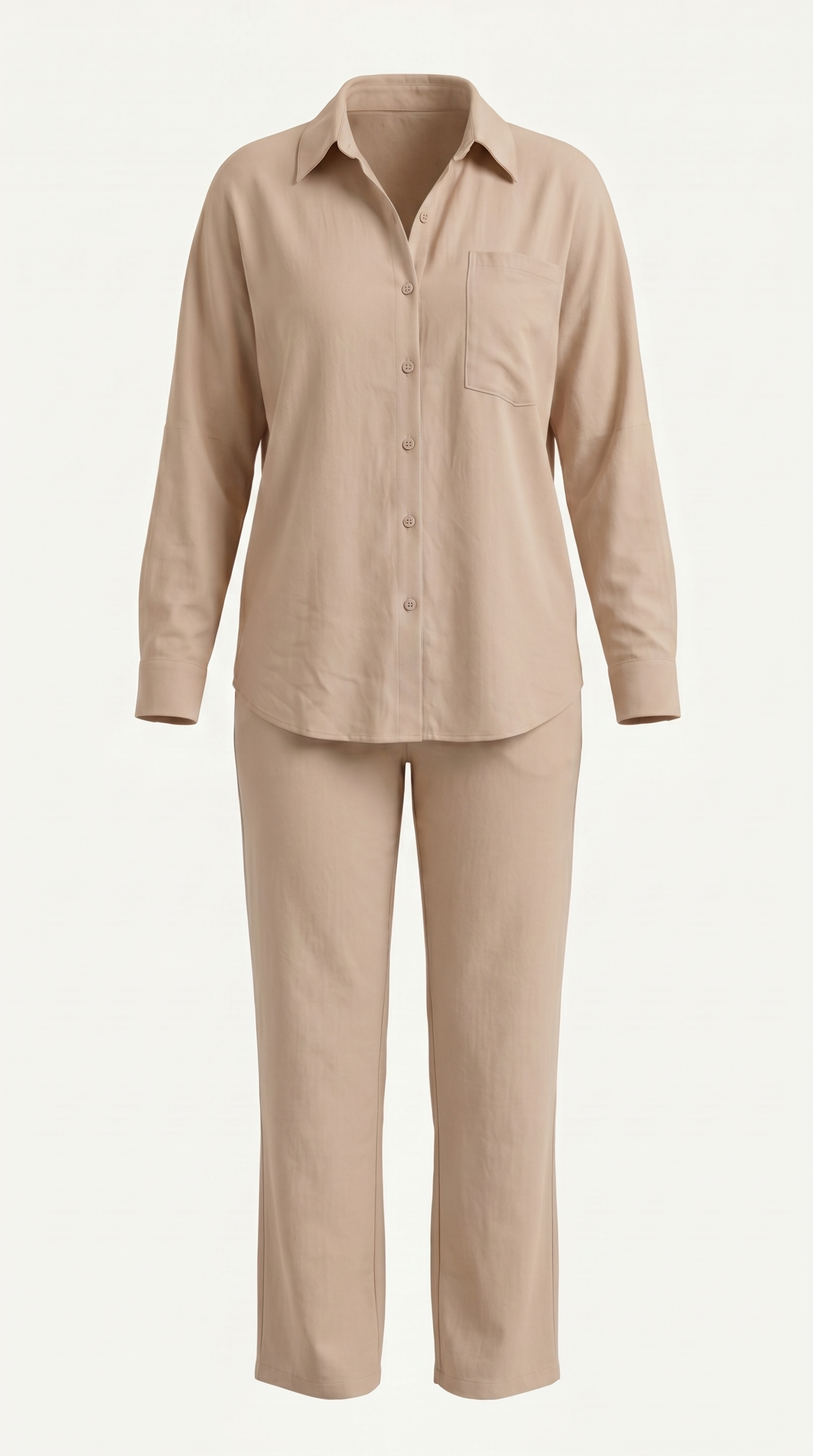 Amber Baumwoll Hosenanzug mit Overshirt