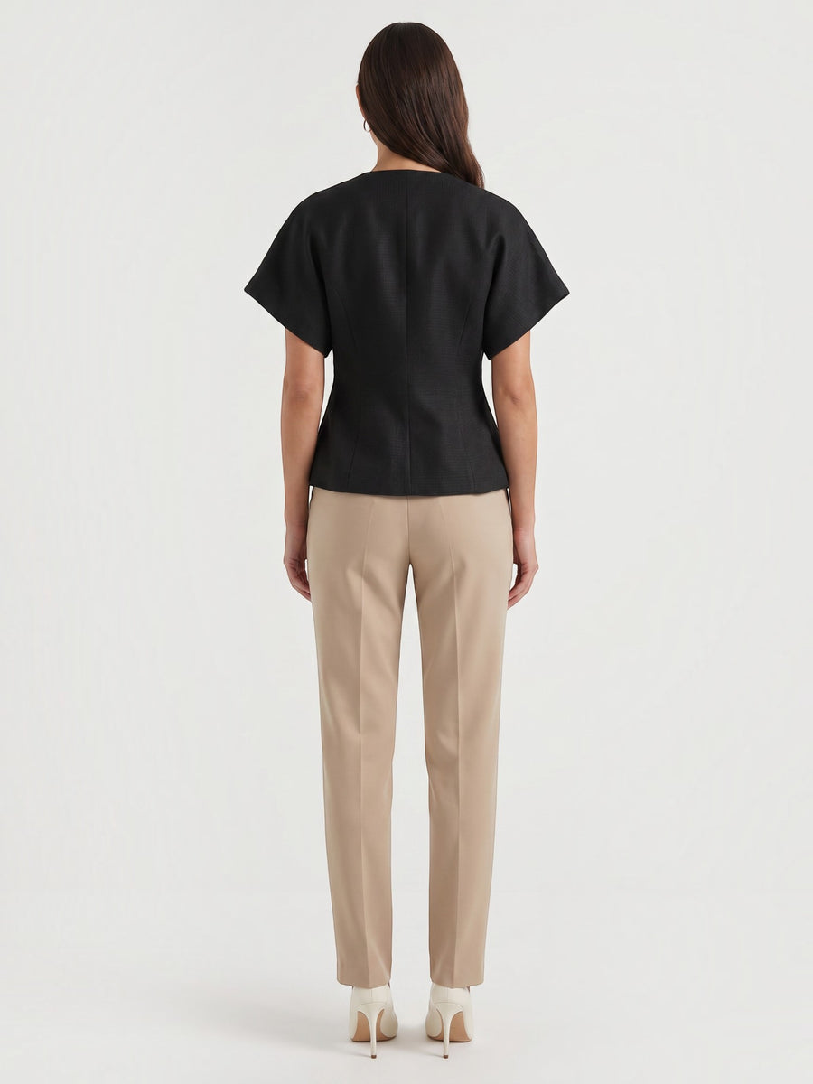 Amira Damen Blazer | Asymmetrische Wickeloptik, Tailliert, 100% Polyester - 11
