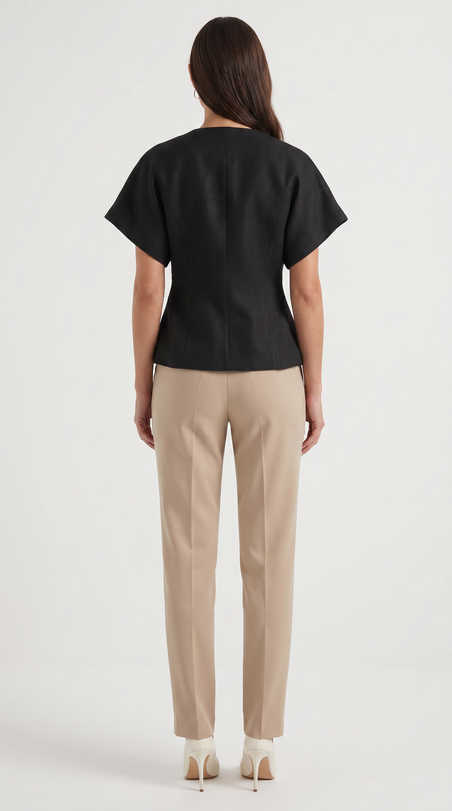 Amy Blazer Top mit asymmetrischer Wickeloptik