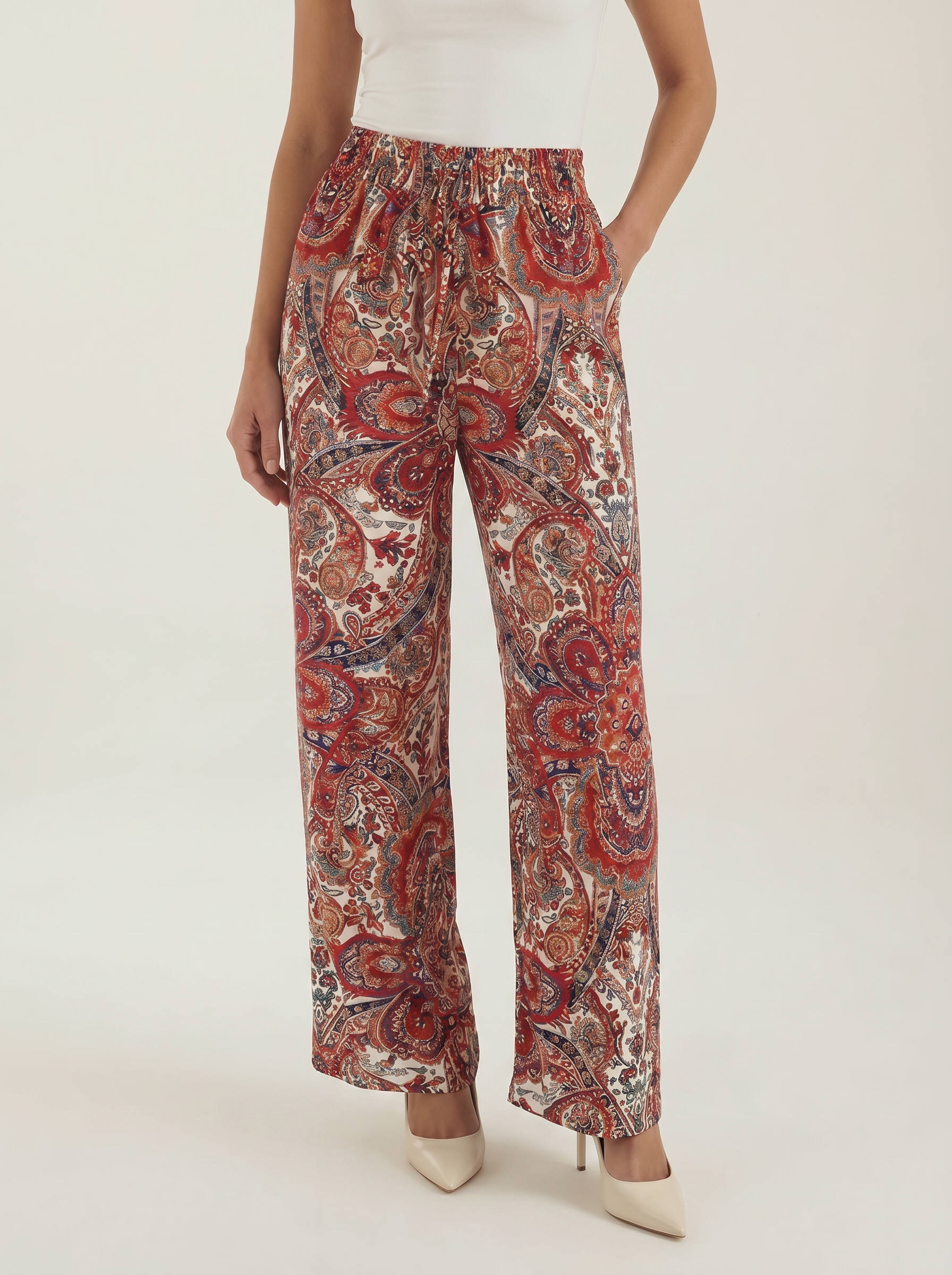 Pam Hose mit Paisley-print