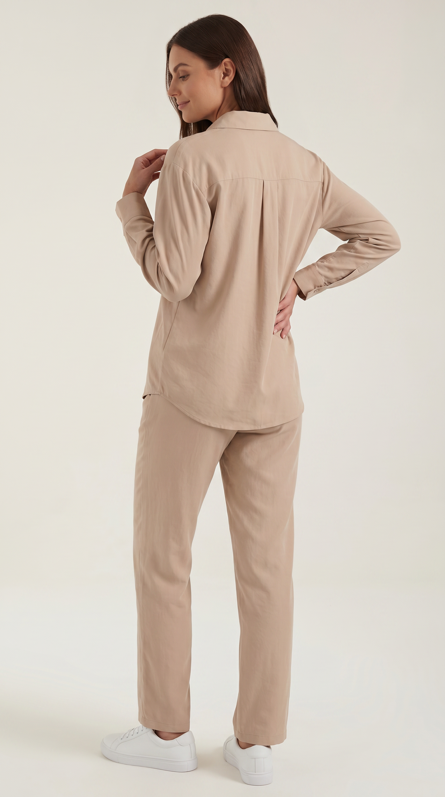 Amber Baumwoll Hosenanzug mit Overshirt