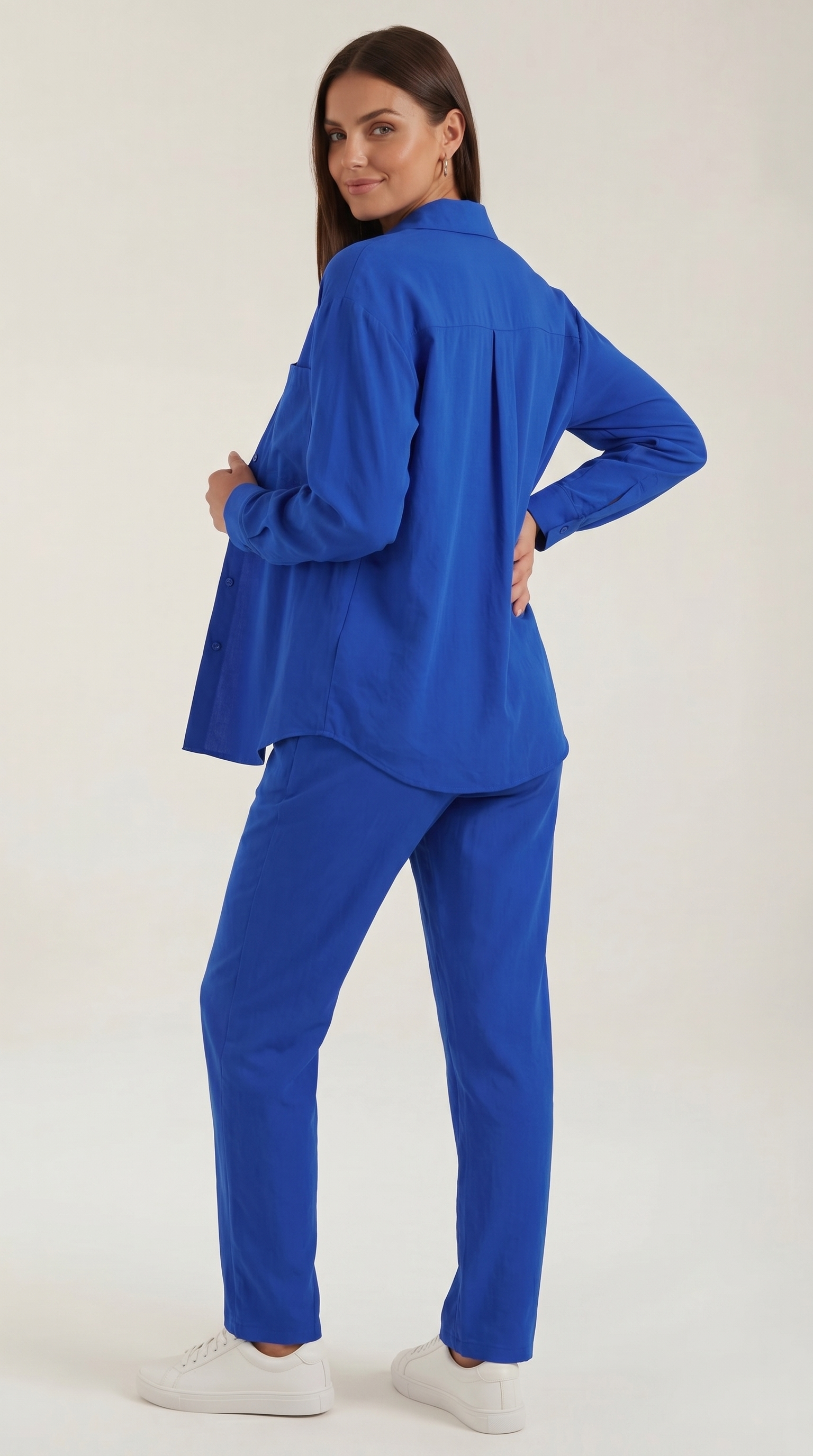 Amber Baumwoll Hosenanzug mit Overshirt