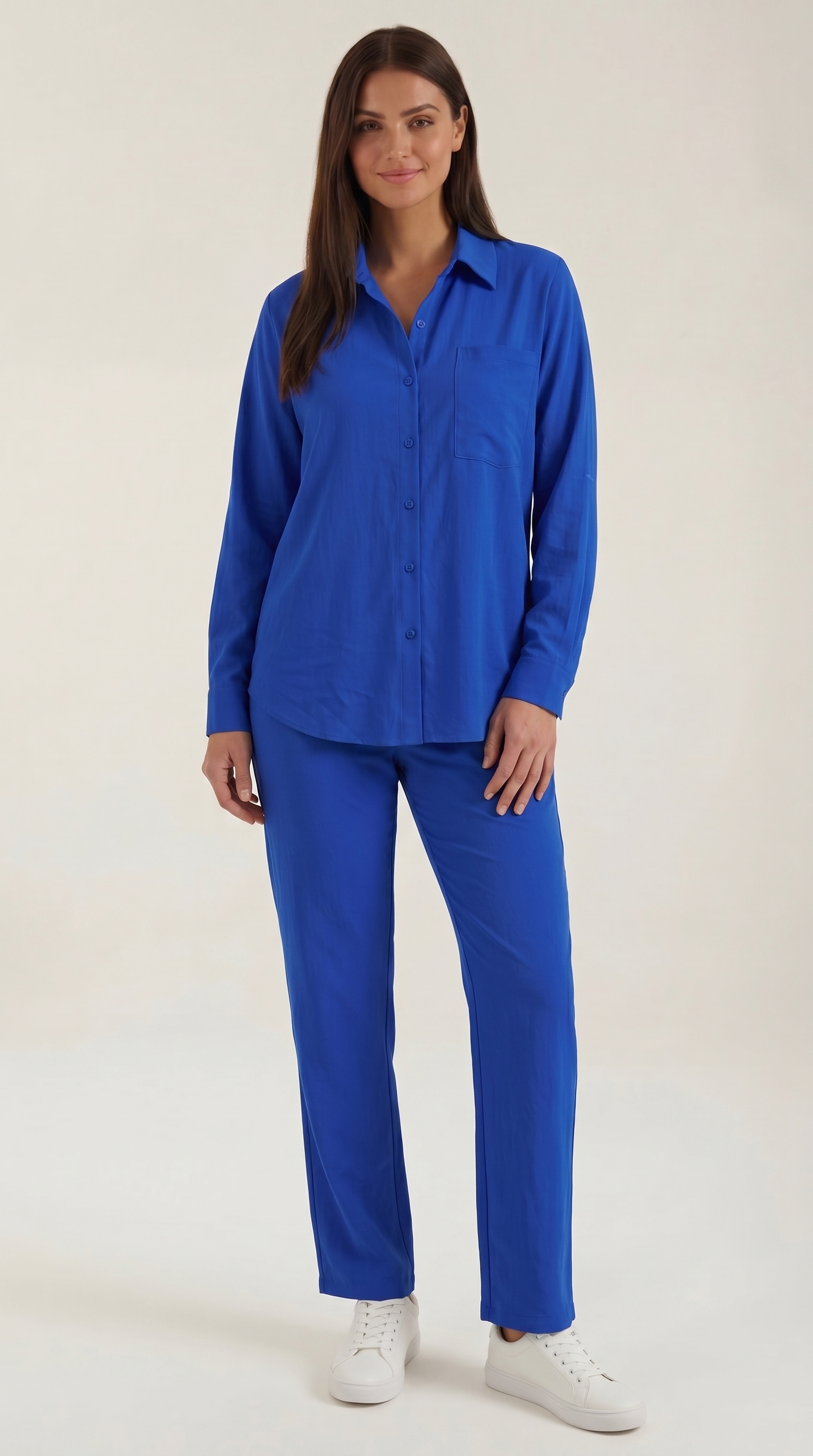 Amber Baumwoll Hosenanzug mit Overshirt