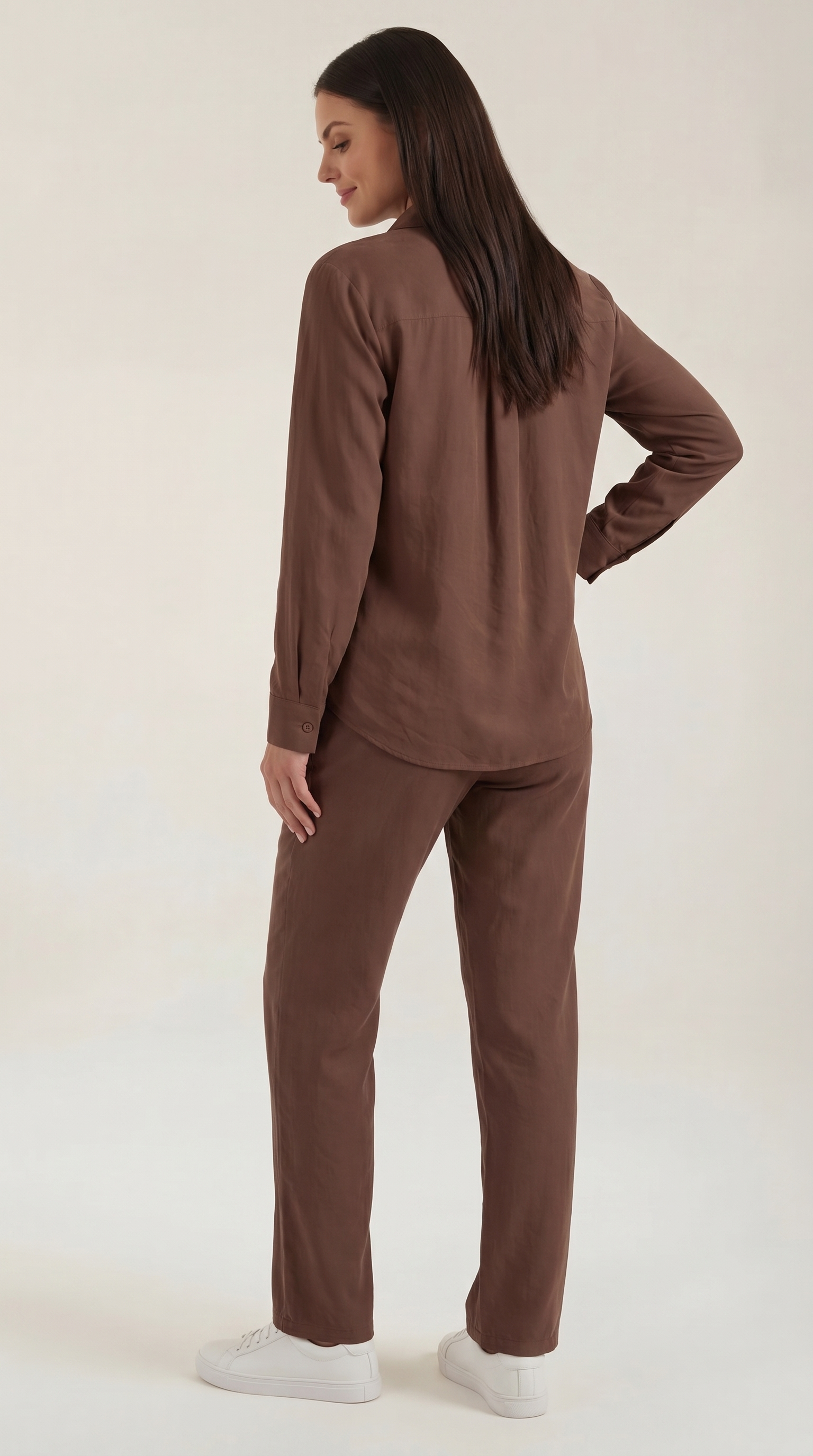 Amber Baumwoll Hosenanzug mit Overshirt