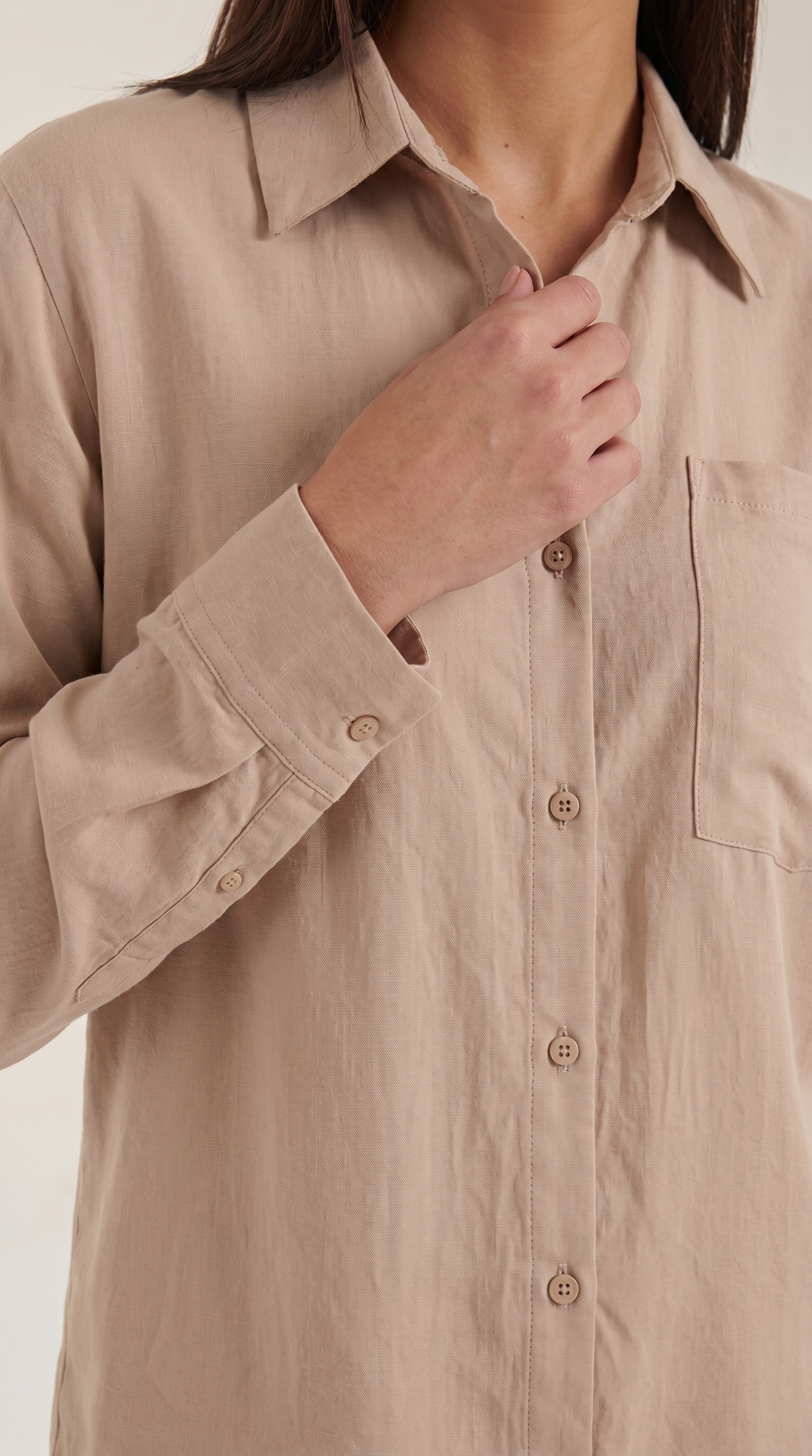 Amber Baumwoll Hosenanzug mit Overshirt
