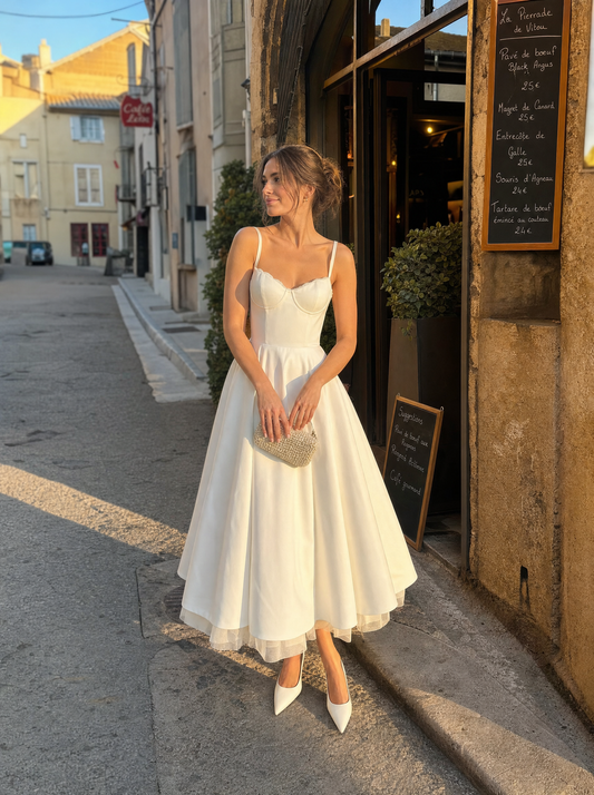 Isolde Tüll-Midikleid