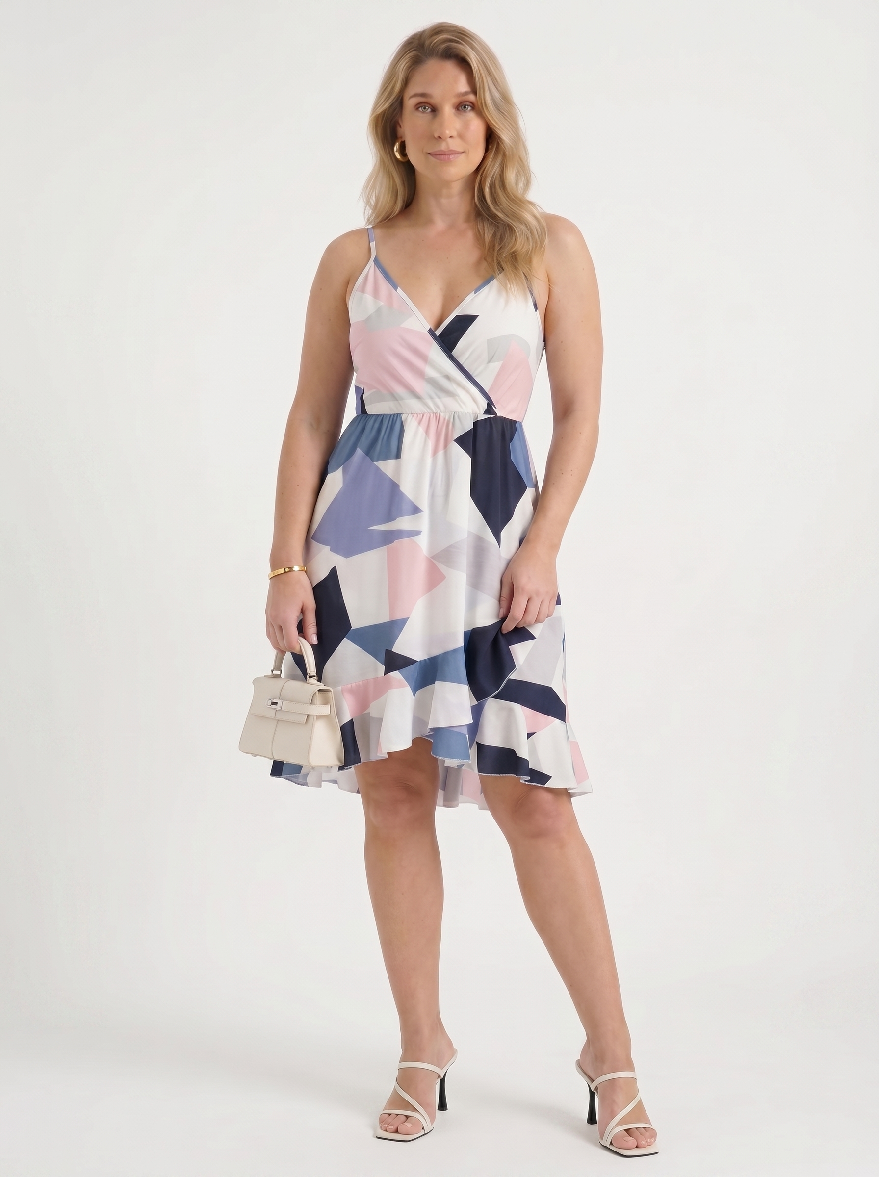 Willow Minikleid mit Wickeloptik und Volantsaum