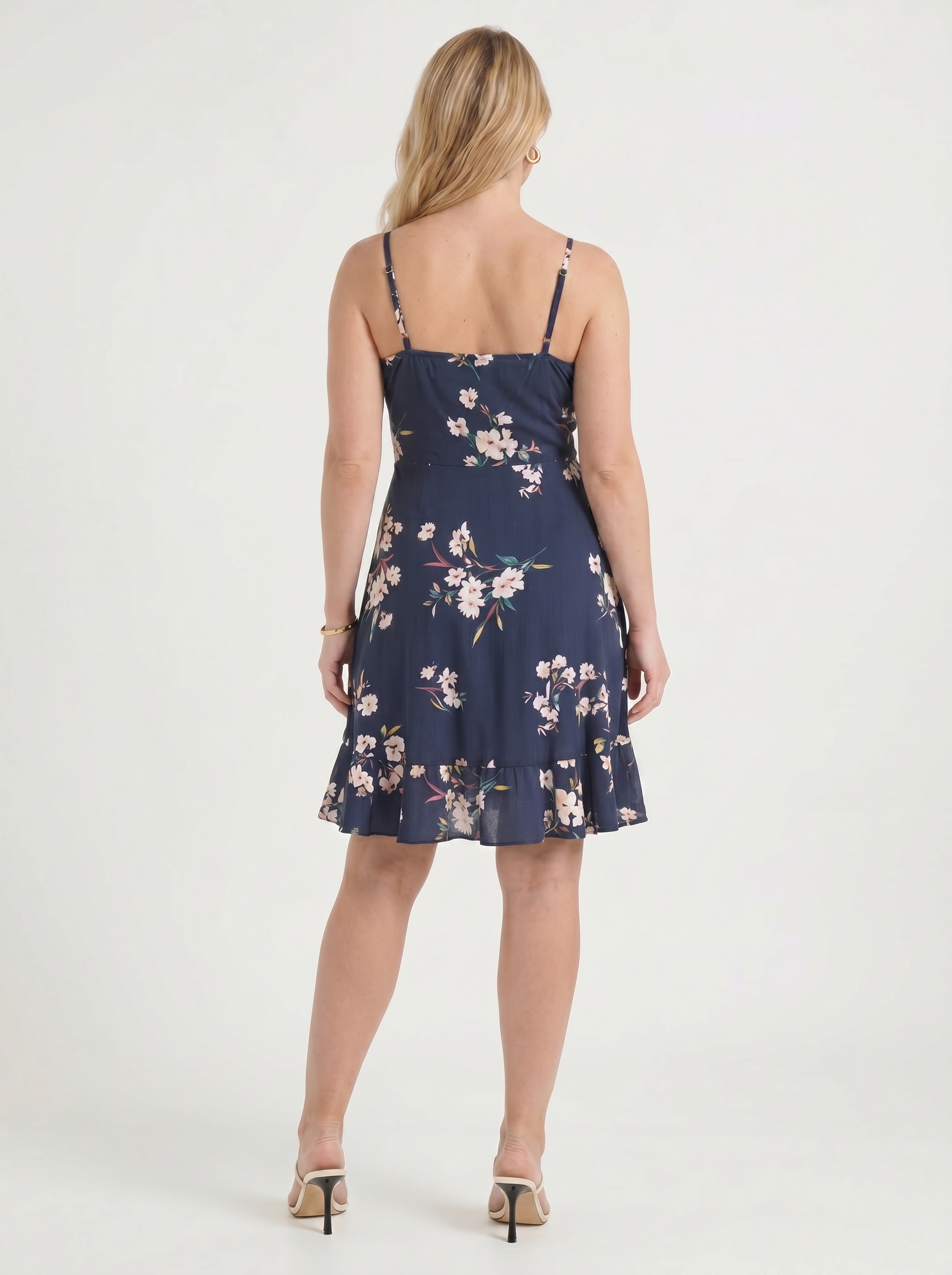 Willow Minikleid mit Wickeloptik und Volantsaum