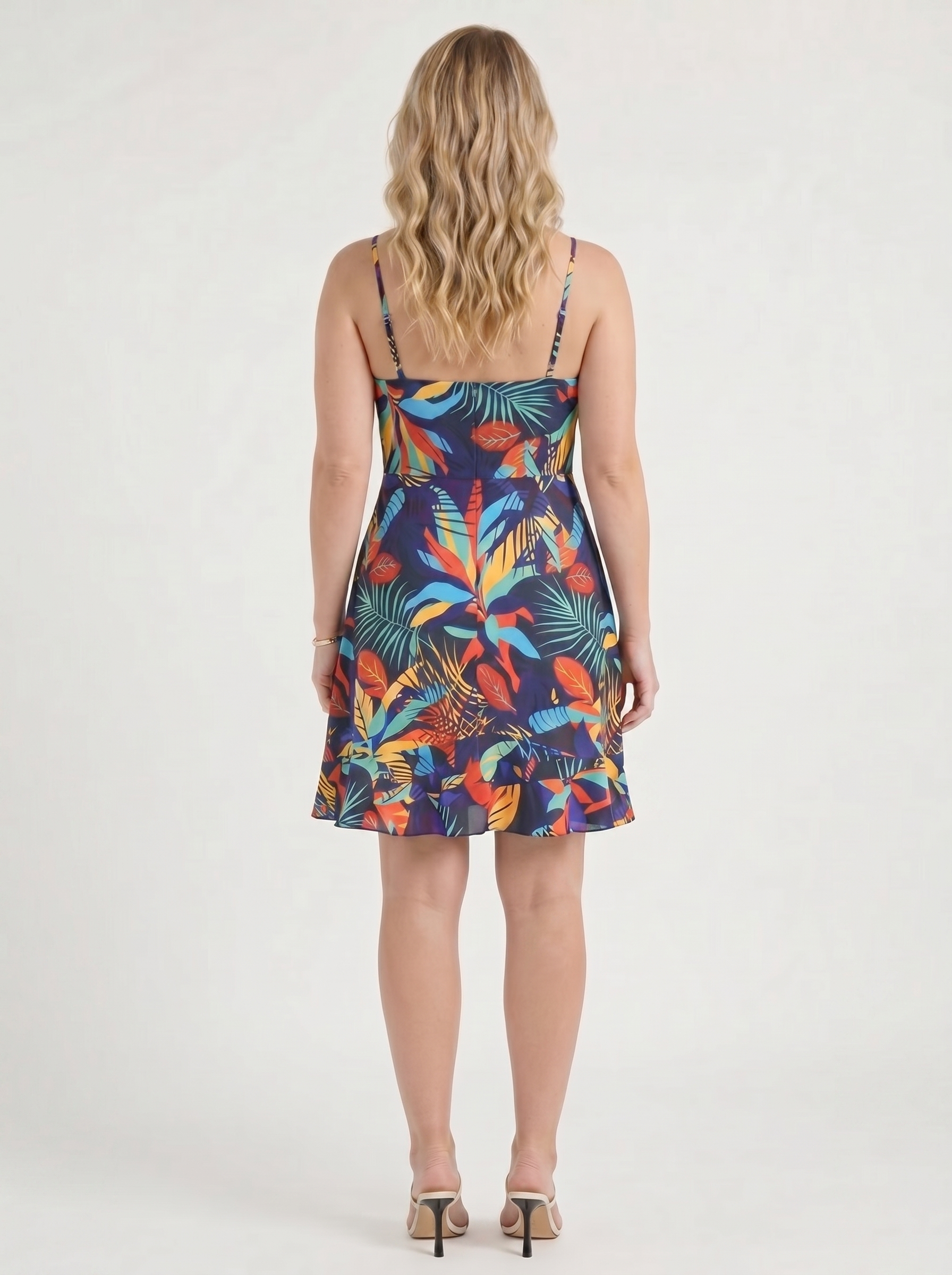 Willow Minikleid mit Wickeloptik und Volantsaum
