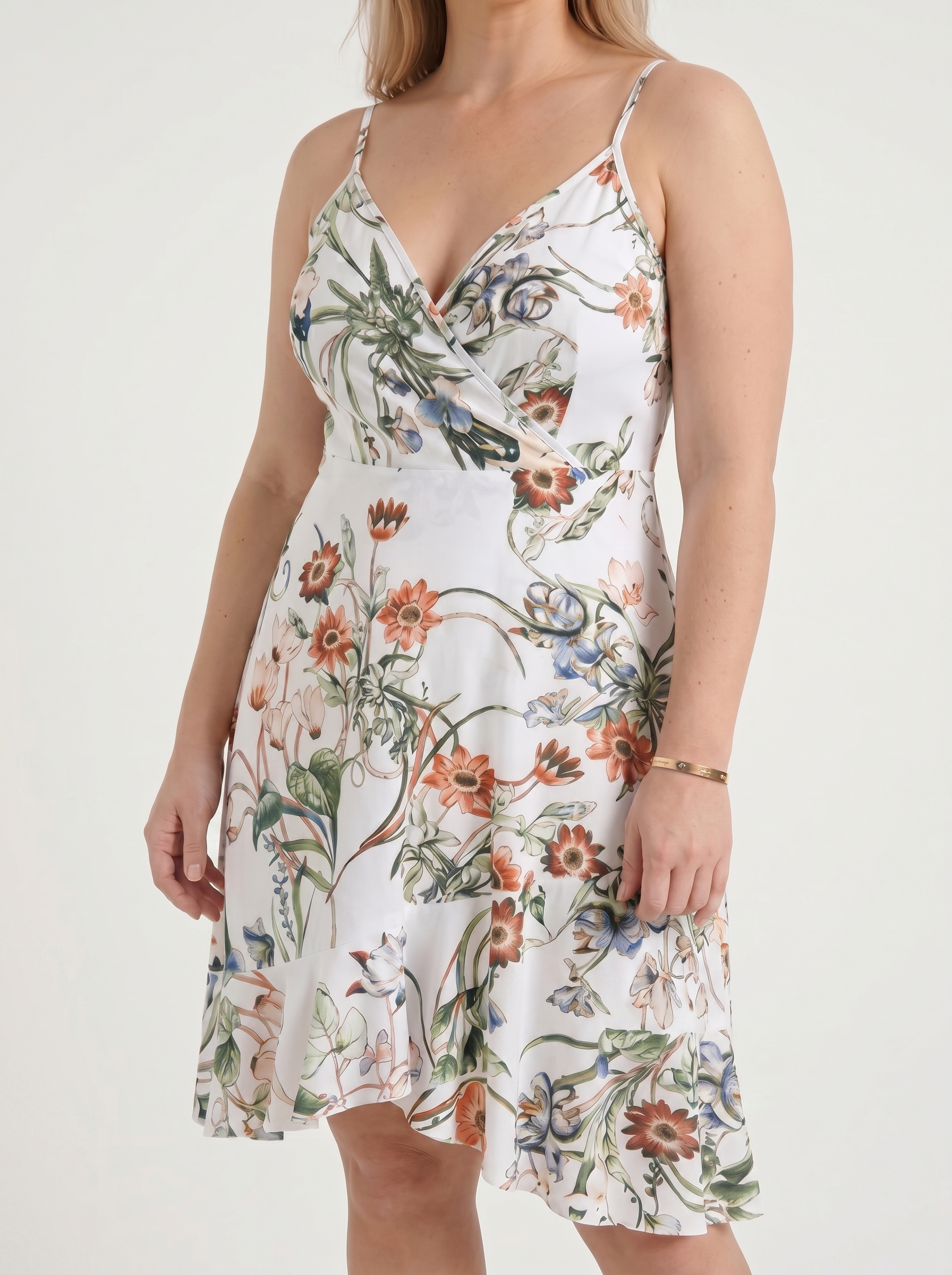 Willow Minikleid mit Wickeloptik und Volantsaum