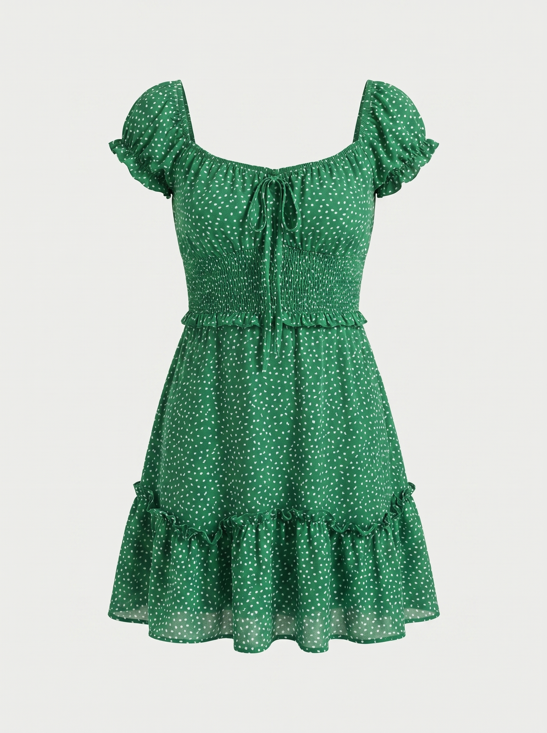 Renata Minikleid mit Puffärmeln und Blumenprint