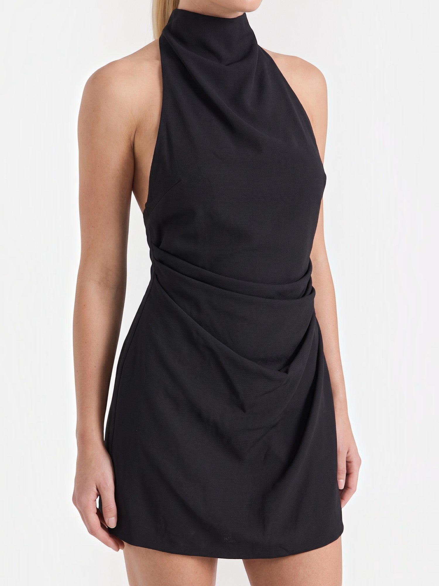 Rosalie MiniKleid mit Wasserfallausschnitt