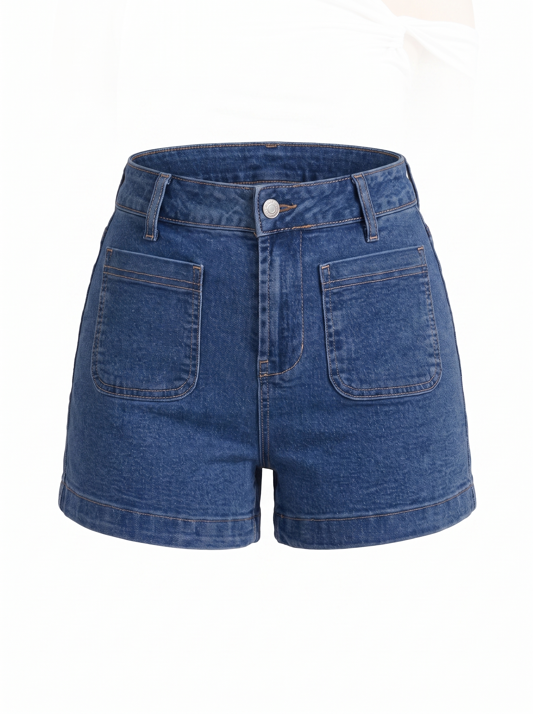 Nova Jeansshorts mit Umschlag