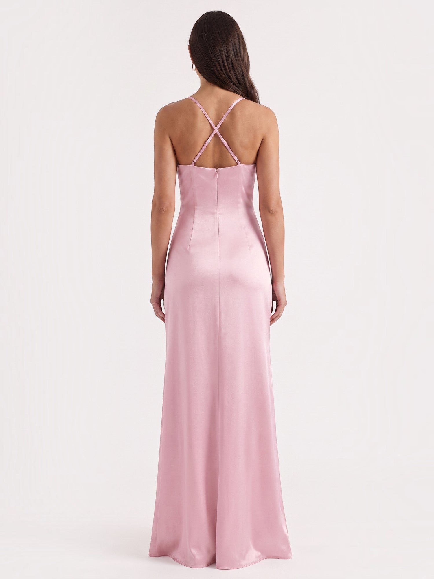 Rhiannon Seidiges Maxi-Slipkleid