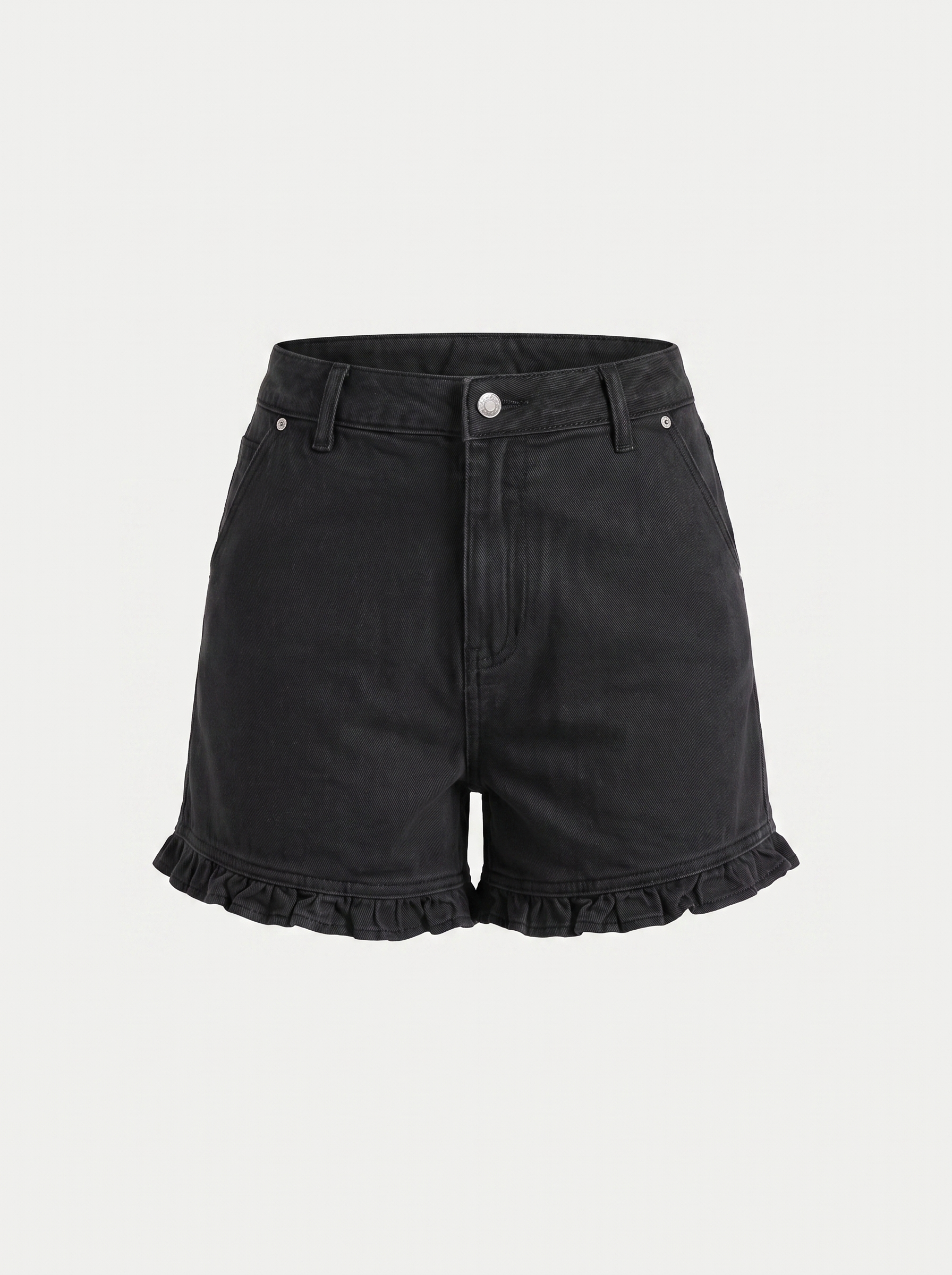 Kaia Jeansshorts mit Rüschensaum